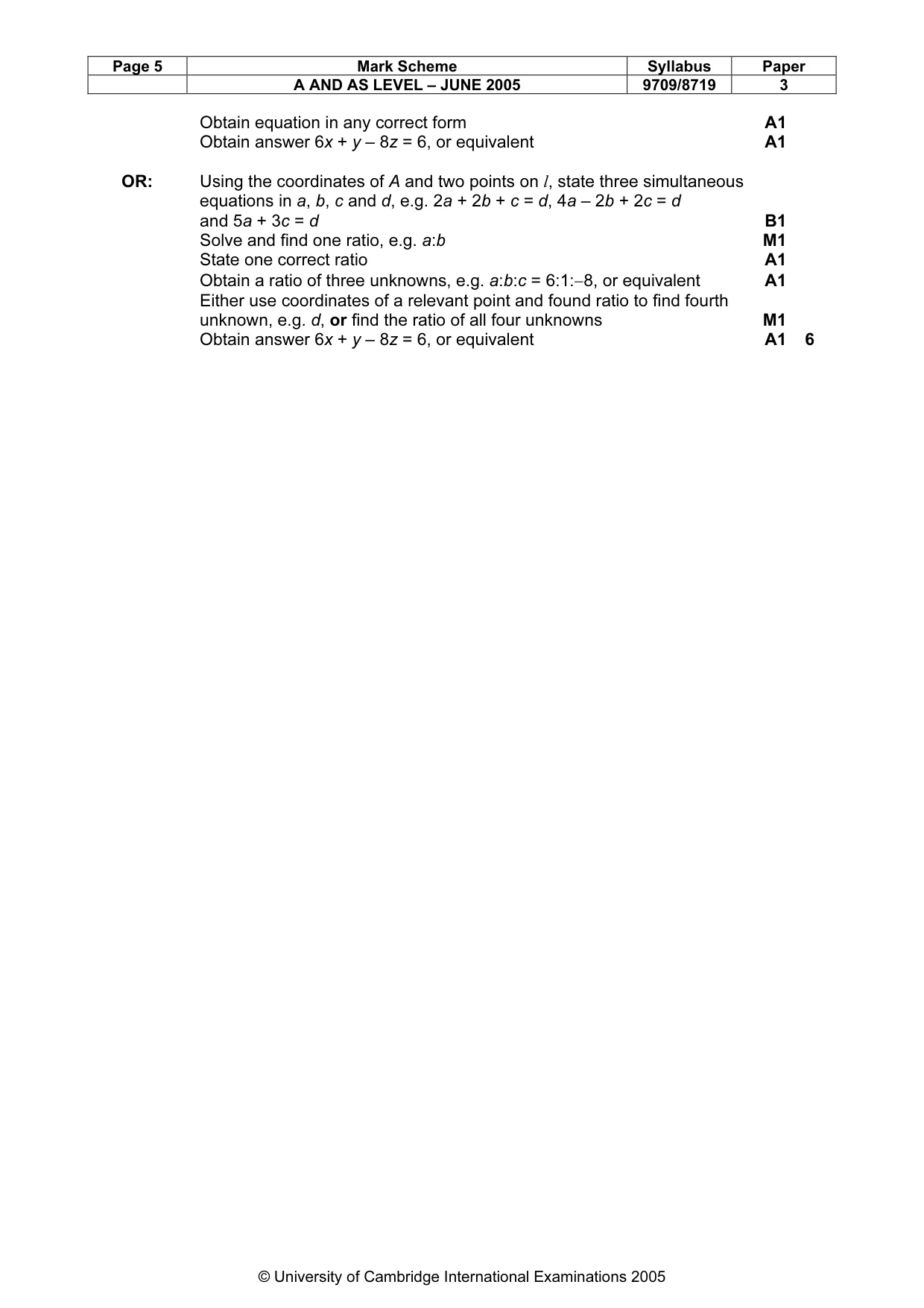 Mark scheme, page 10 of 10
