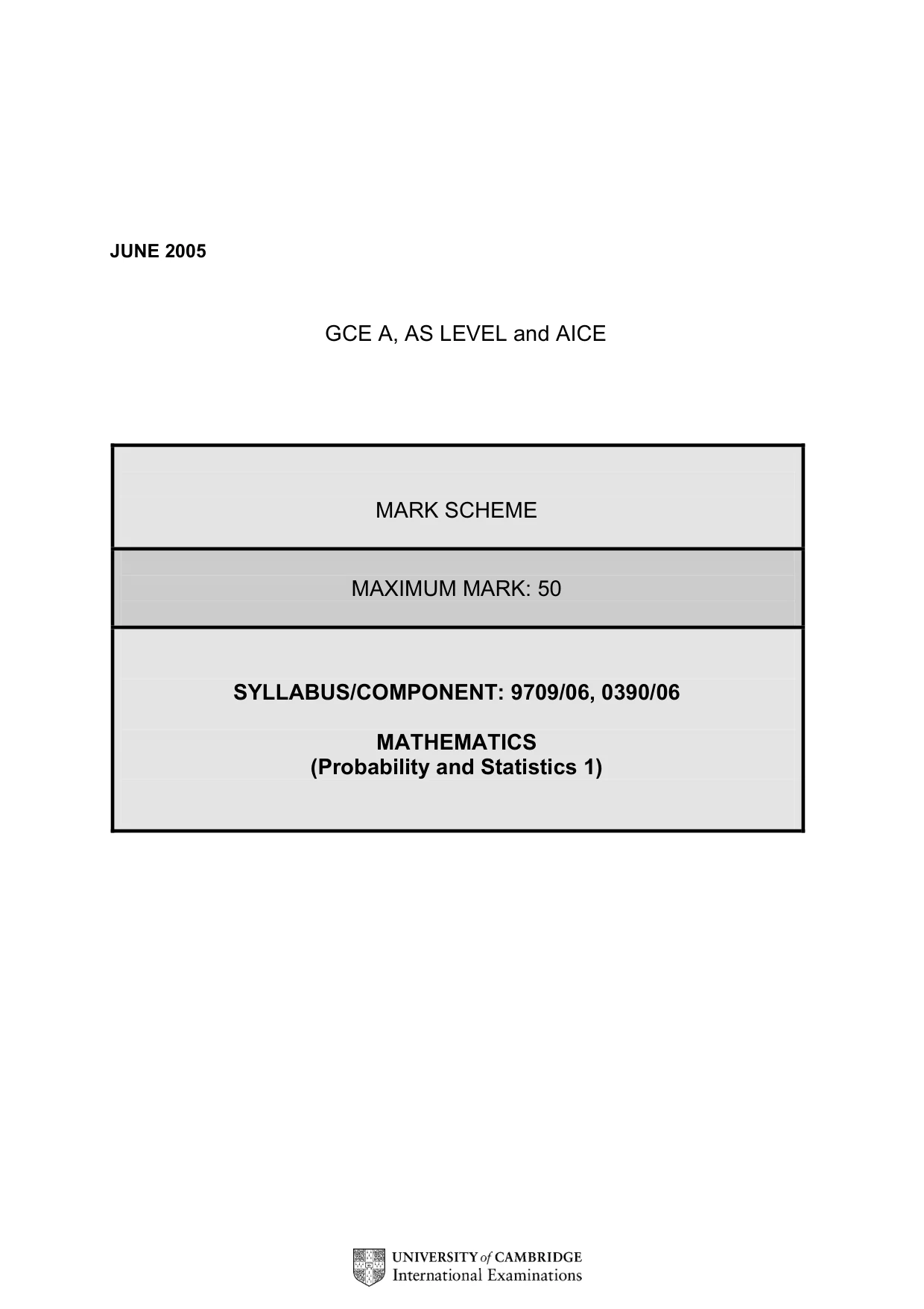 Mark scheme, page 5 of 8