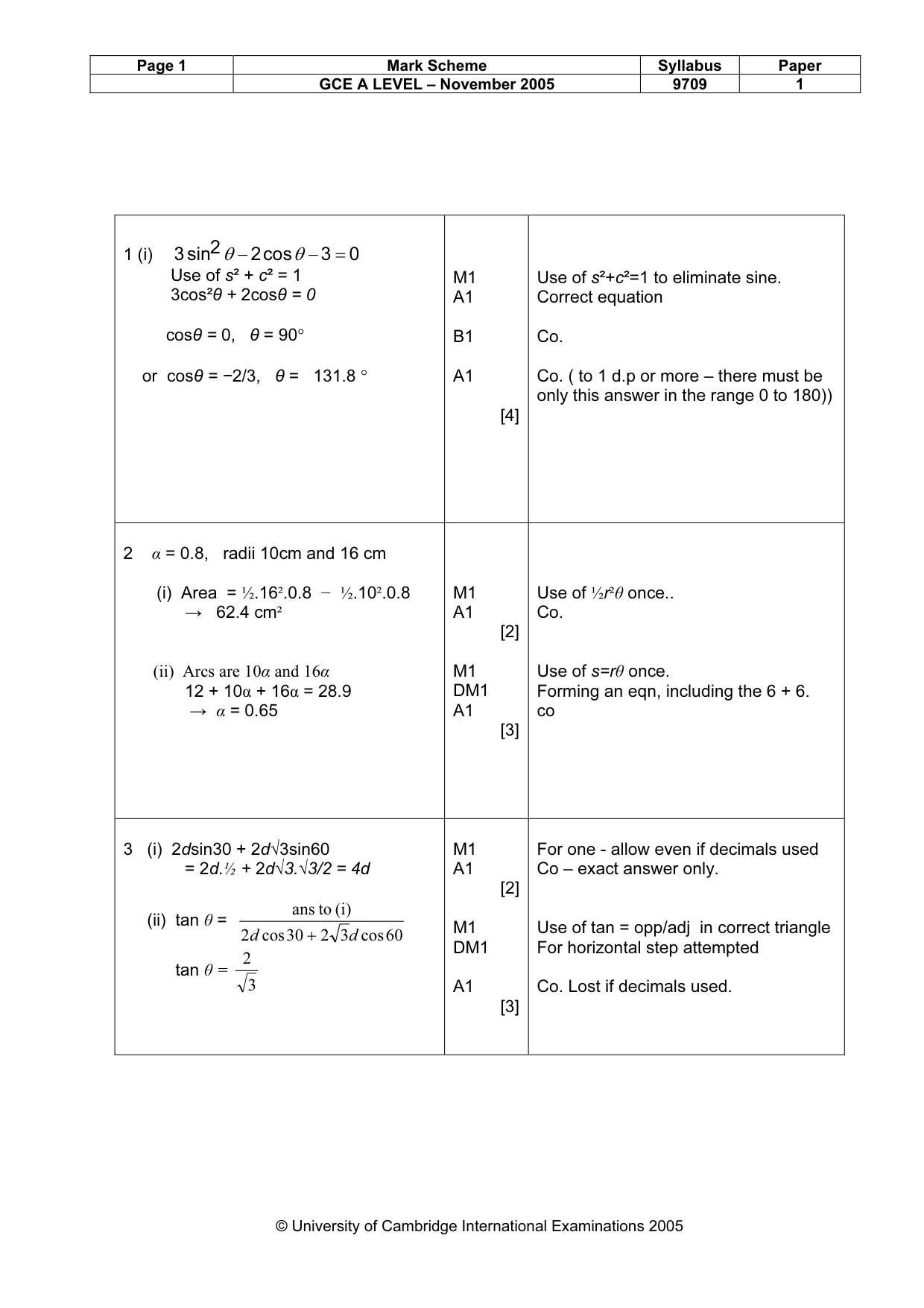 Mark scheme, page 4 of 7
