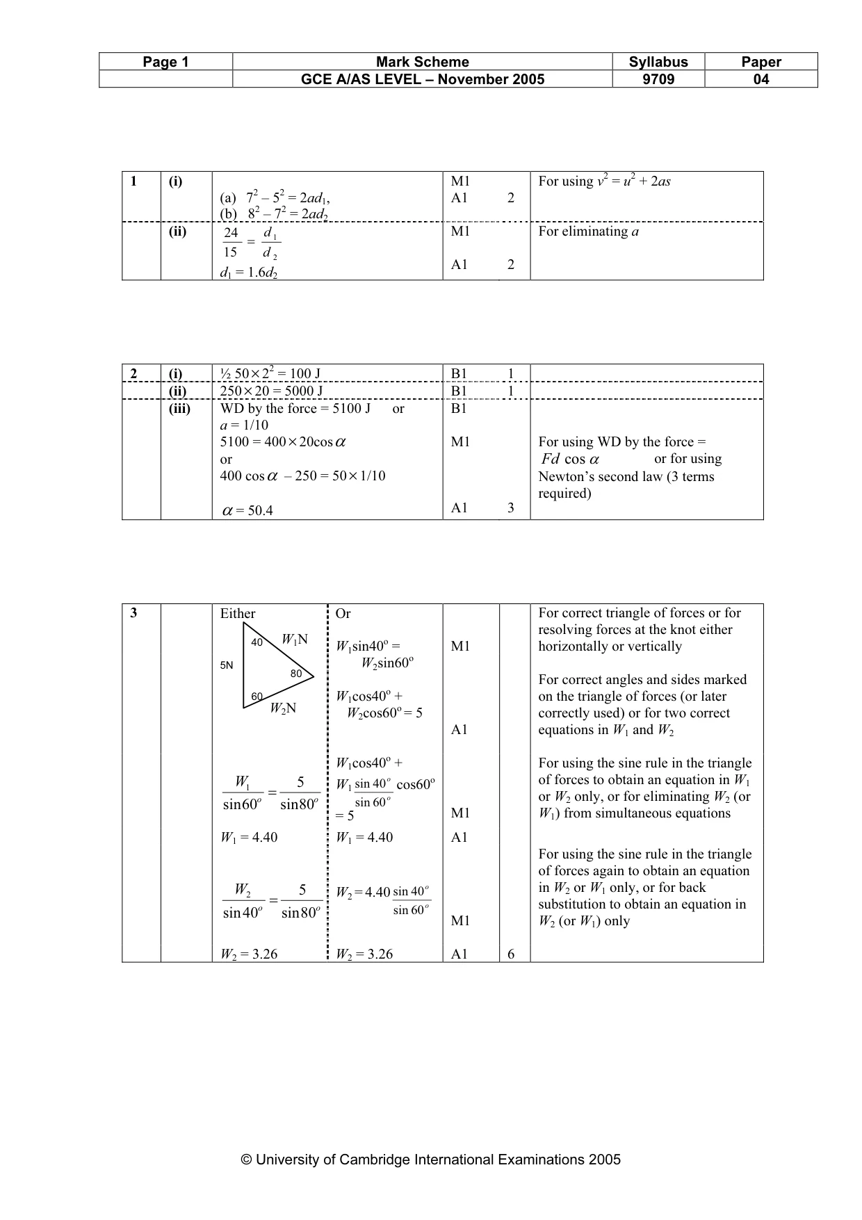 Mark scheme, page 4 of 6