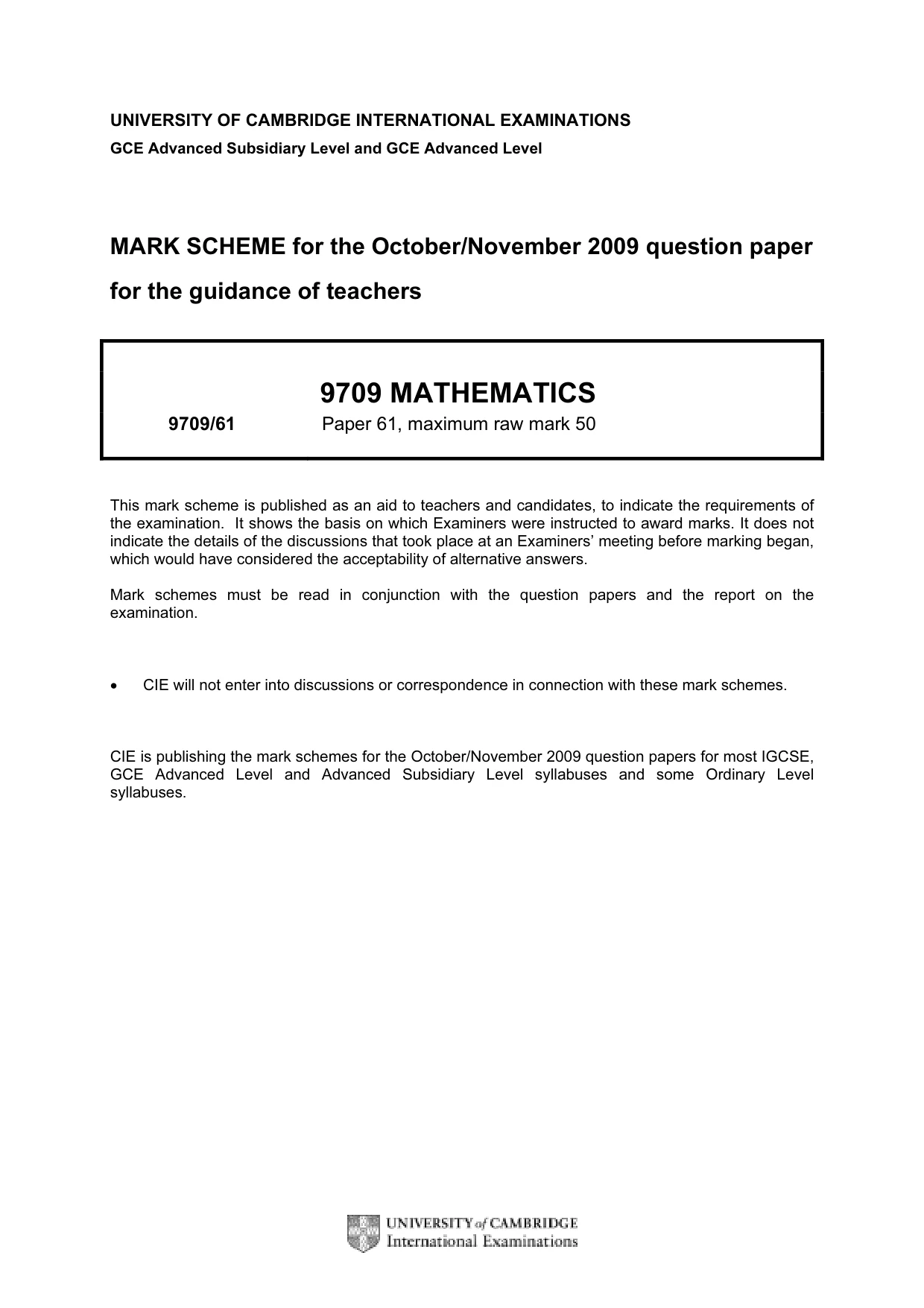 Mark scheme, page 1 of 6