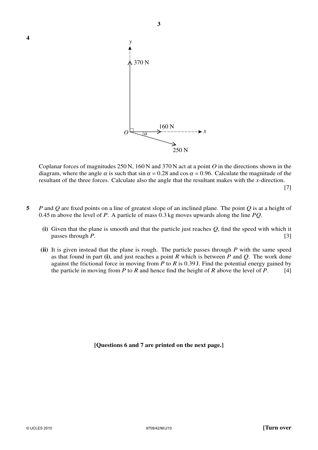 Cambridge A Level Mathematics 9709 2010 May/June Paper 4 · Variant 2 question paper, page 3 of 4