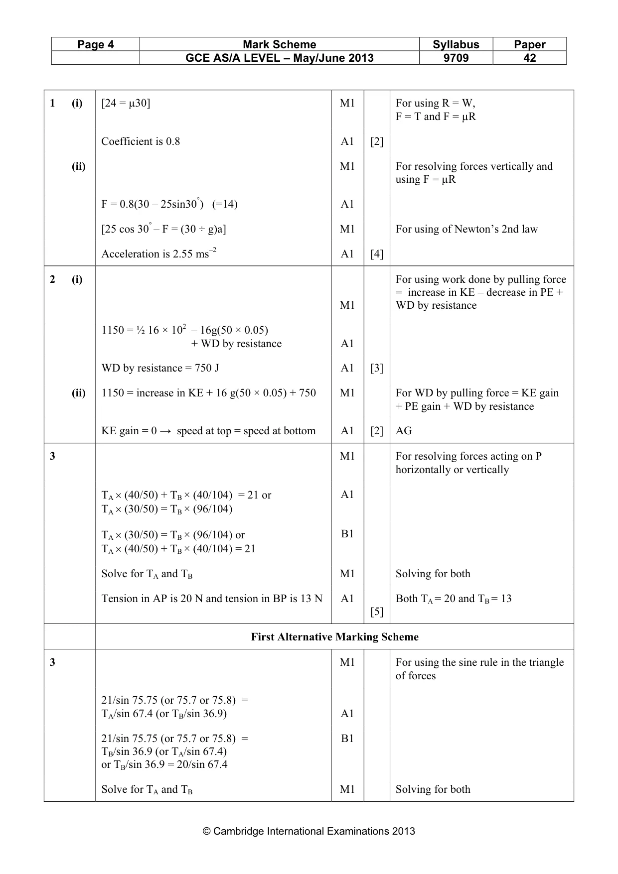 Mark scheme, page 4 of 7