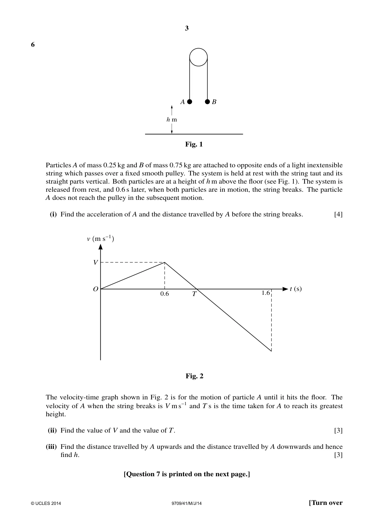Cambridge A Level Mathematics 9709 2014 May/June Paper 4 · Variant 1 question paper, page 3 of 4