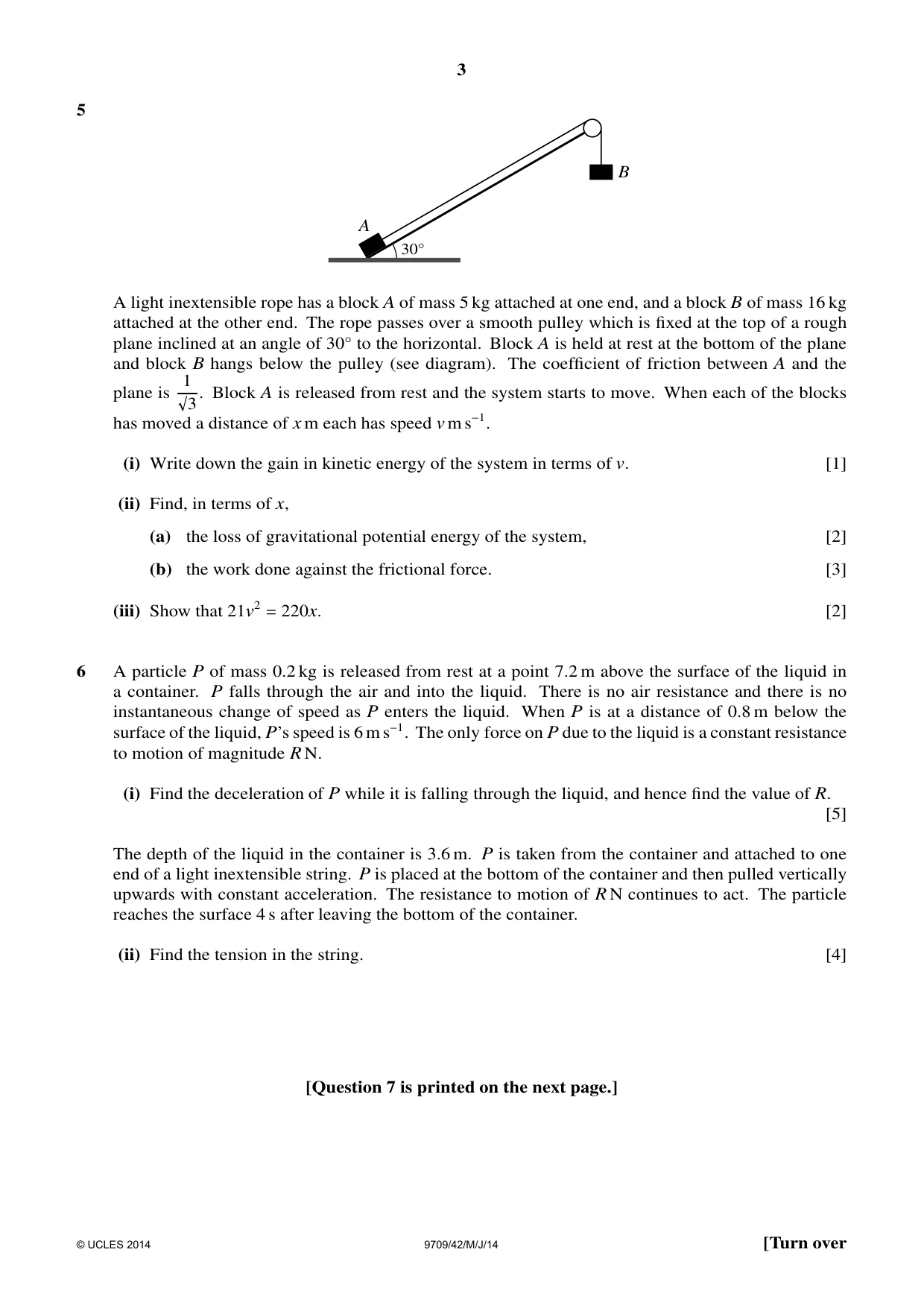 Cambridge A Level Mathematics 9709 2014 May/June Paper 4 · Variant 2 question paper, page 3 of 4