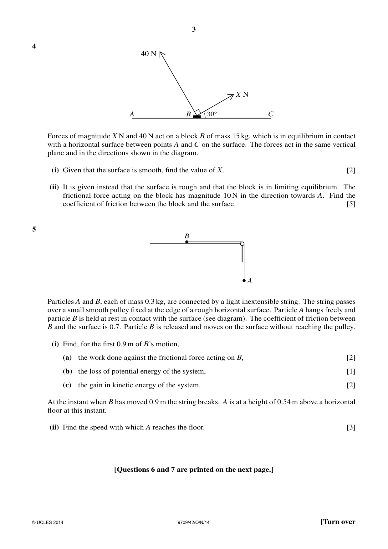 Cambridge A Level Mathematics 9709 2014 Oct/Nov Paper 4 · Variant 2 question paper, page 3 of 4