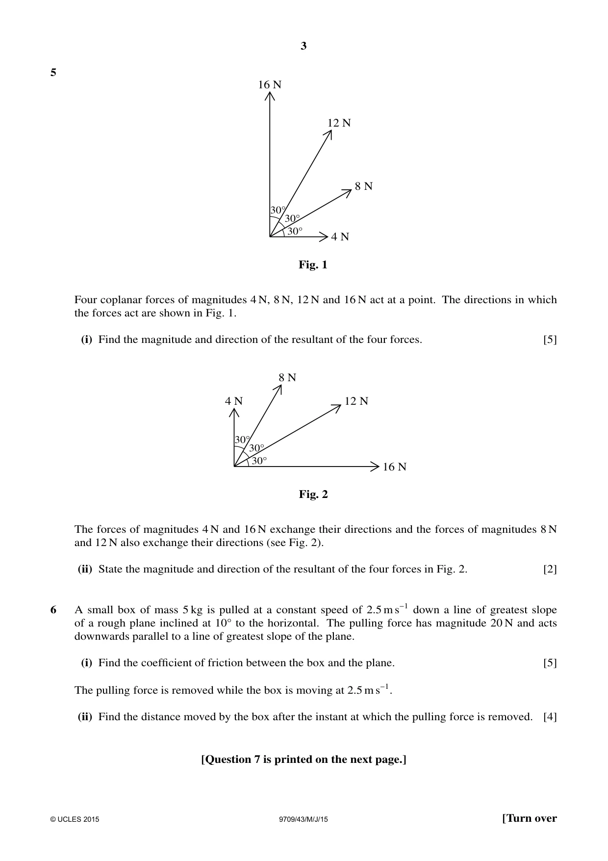 Cambridge A Level Mathematics 9709 2015 May/June Paper 4 · Variant 3 question paper, page 3 of 4