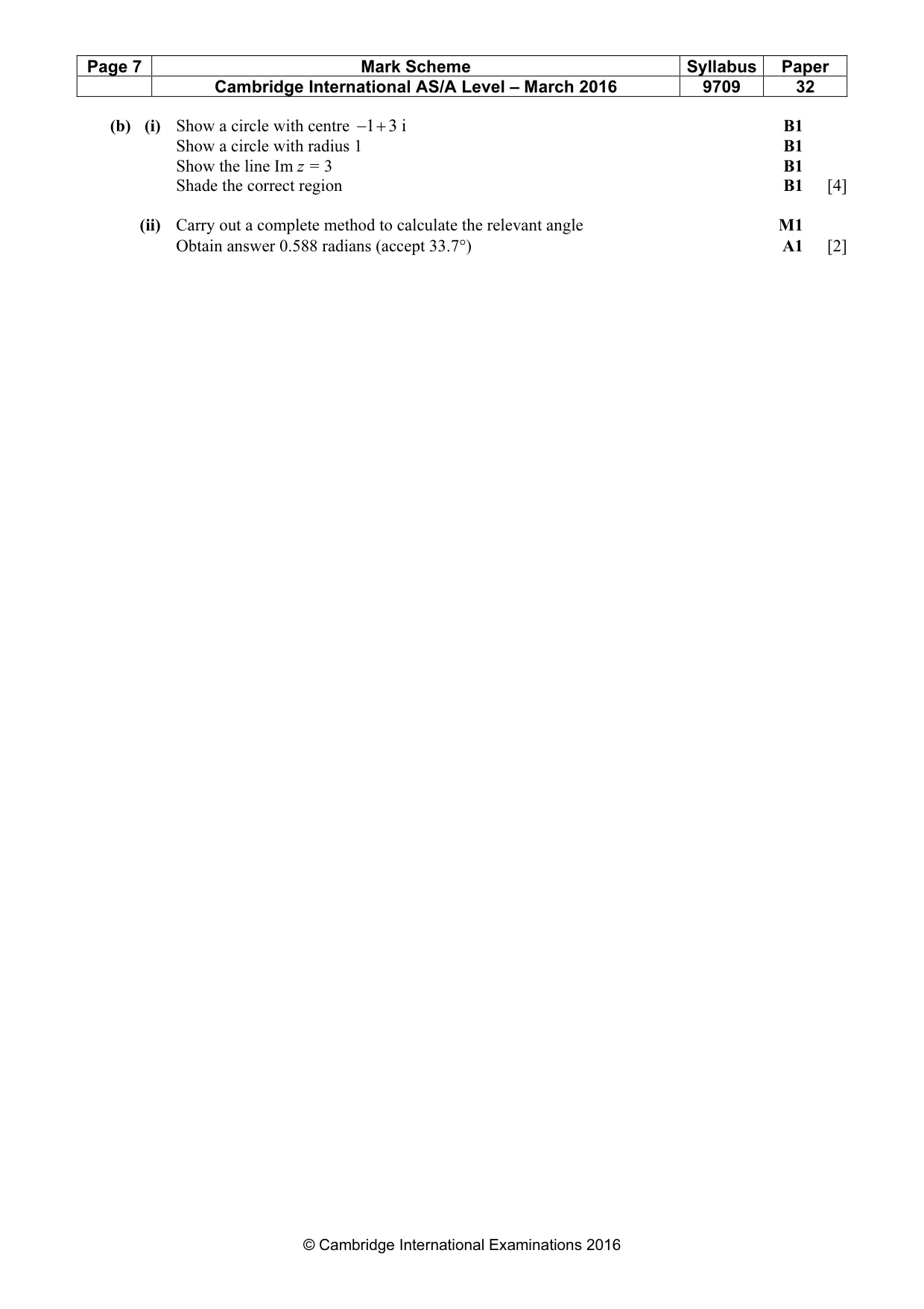 Mark scheme, page 7 of 7