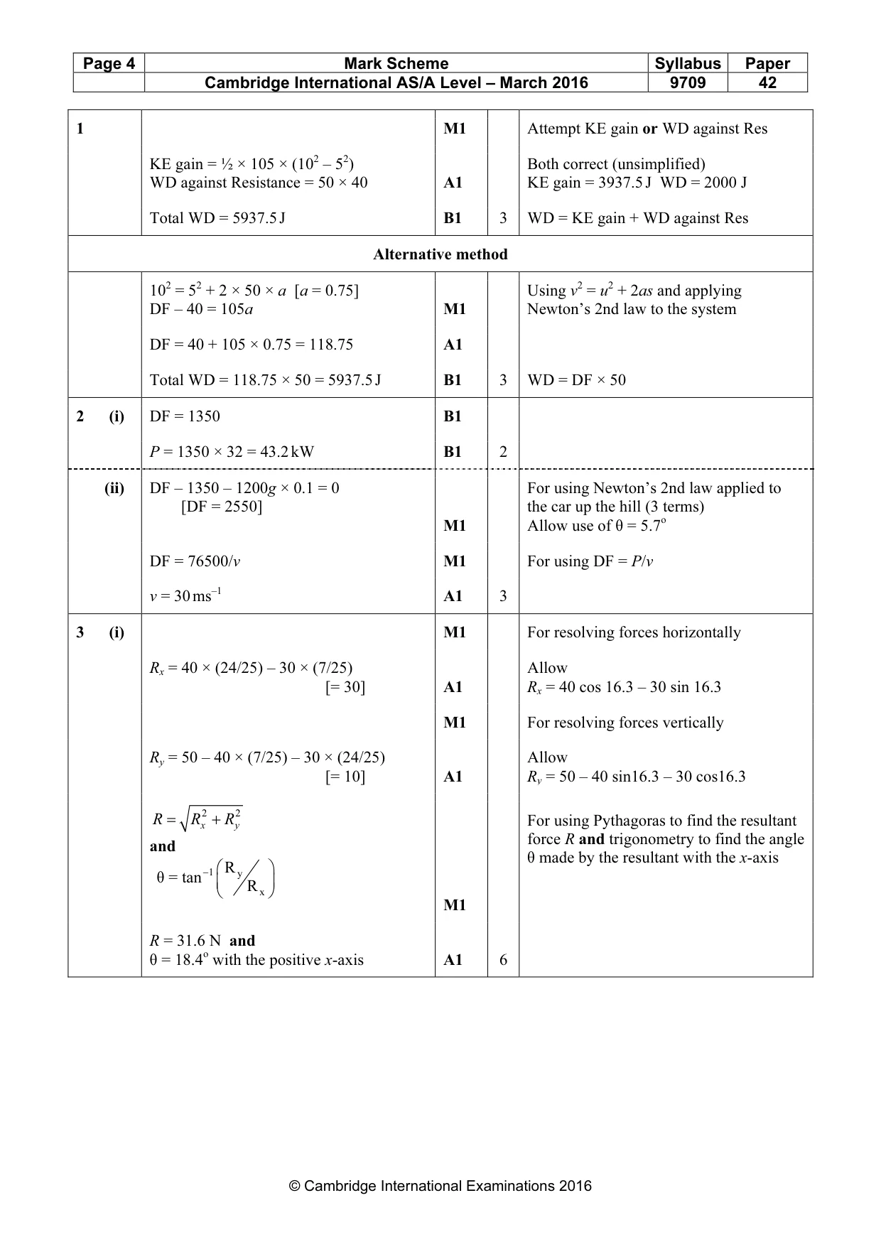 Mark scheme, page 4 of 8