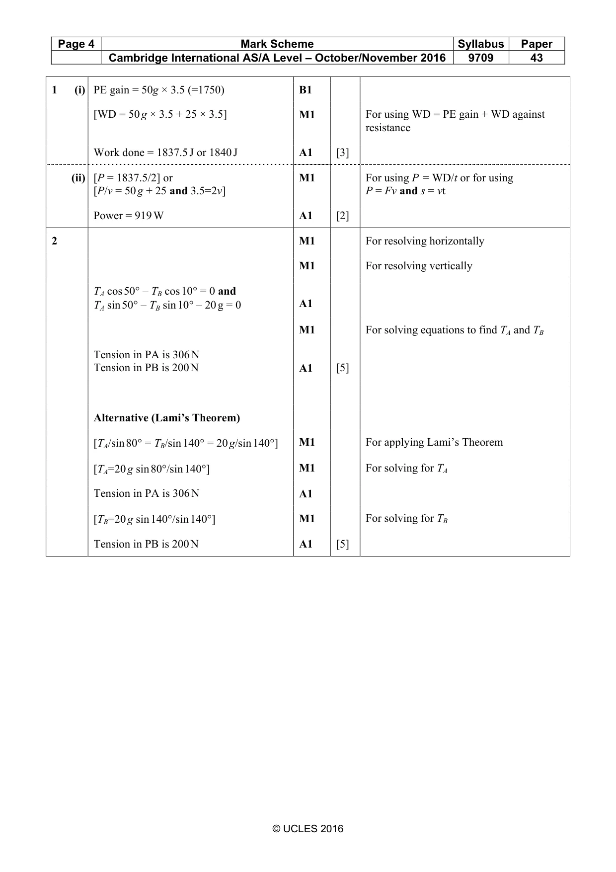 Mark scheme, page 4 of 7