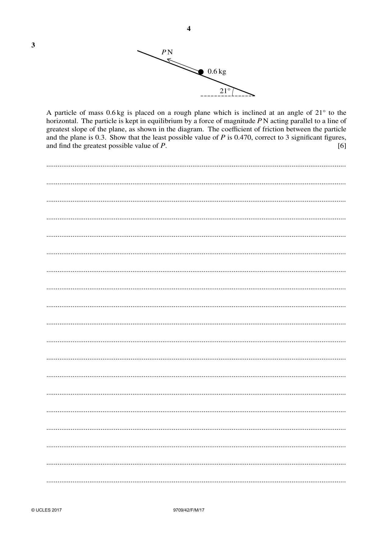 Cambridge A Level Mathematics 9709 2017 Feb/March Paper 4 · Variant 2 question paper, page 4 of 12