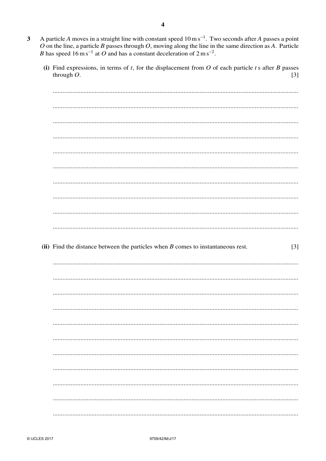 Cambridge A Level Mathematics 9709 2017 May/June Paper 4 · Variant 2 question paper, page 4 of 12