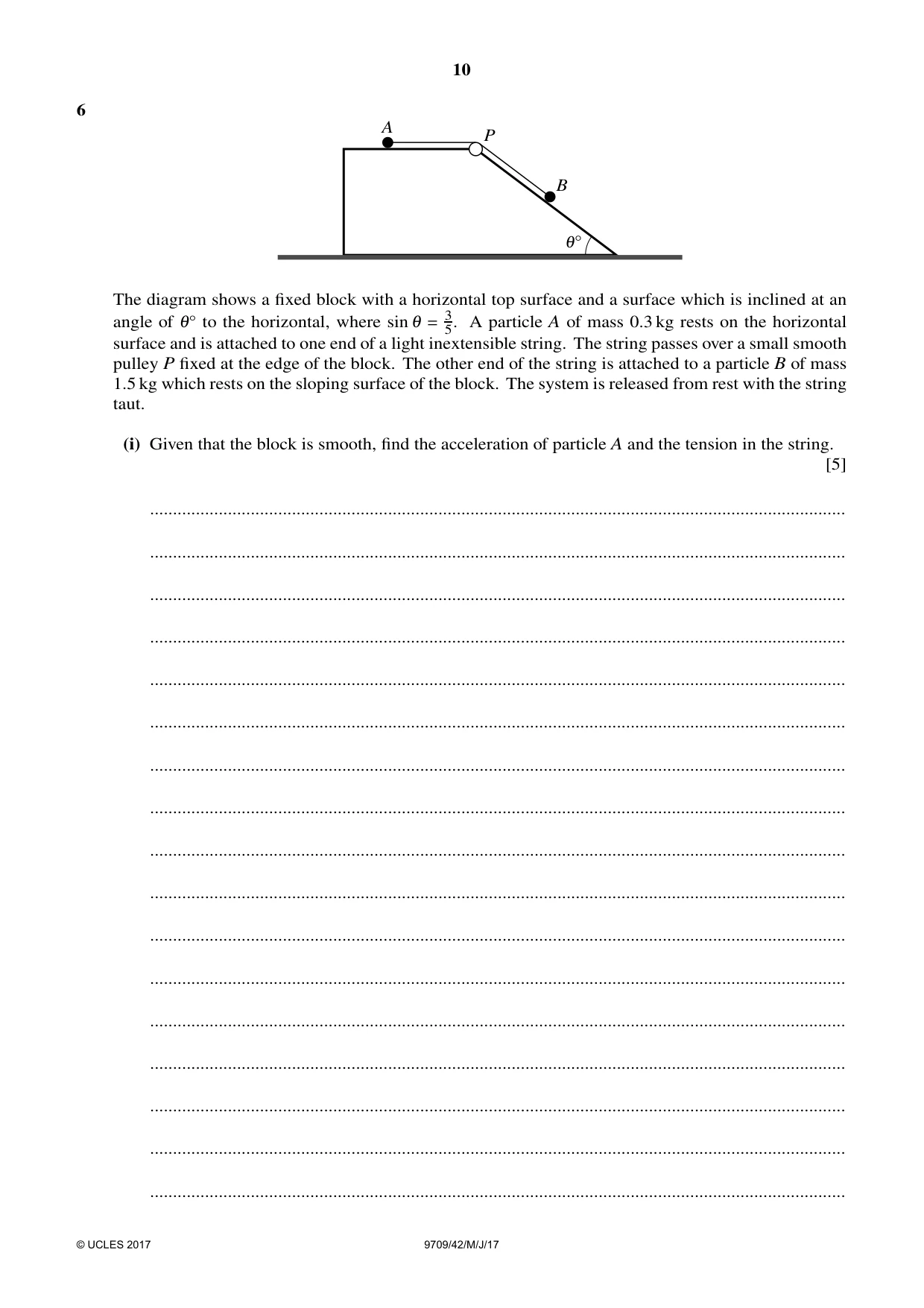 Cambridge A Level Mathematics 9709 2017 May/June Paper 4 · Variant 2 question paper, page 10 of 12
