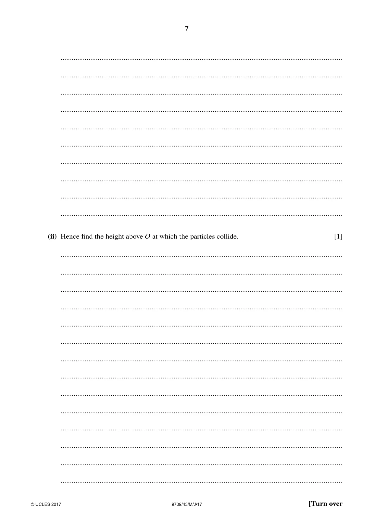 Cambridge A Level Mathematics 9709 2017 May/June Paper 4 · Variant 3 question paper, page 7 of 12