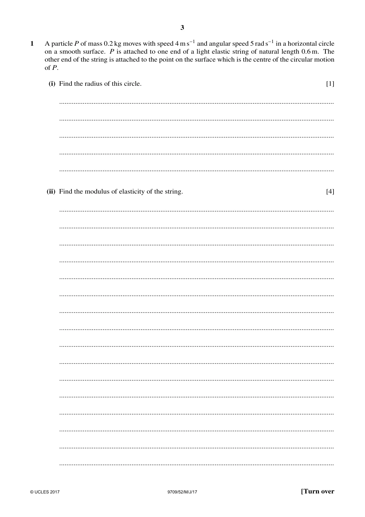 Cambridge A Level Mathematics 9709 2017 May/June Paper 5 · Variant 2 question paper, page 3 of 16