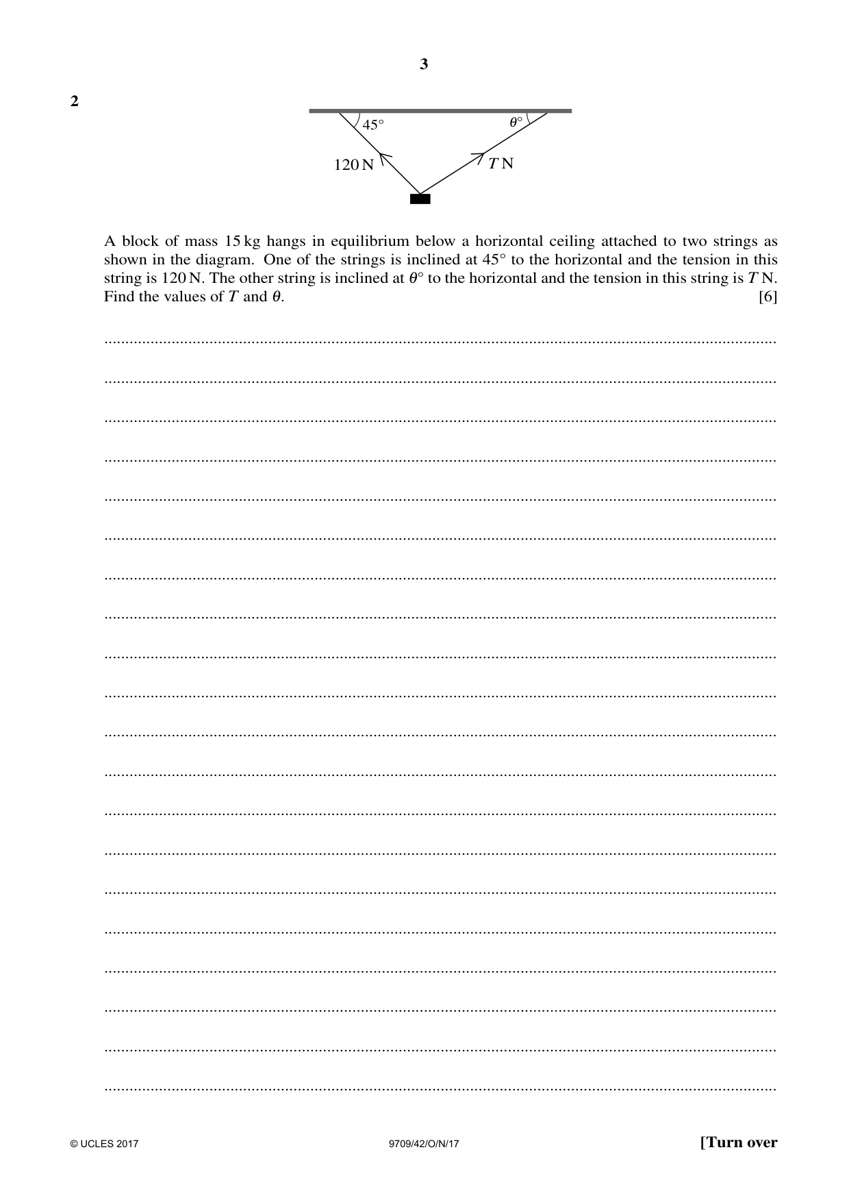 Cambridge A Level Mathematics 9709 2017 Oct/Nov Paper 4 · Variant 2 question paper, page 3 of 12