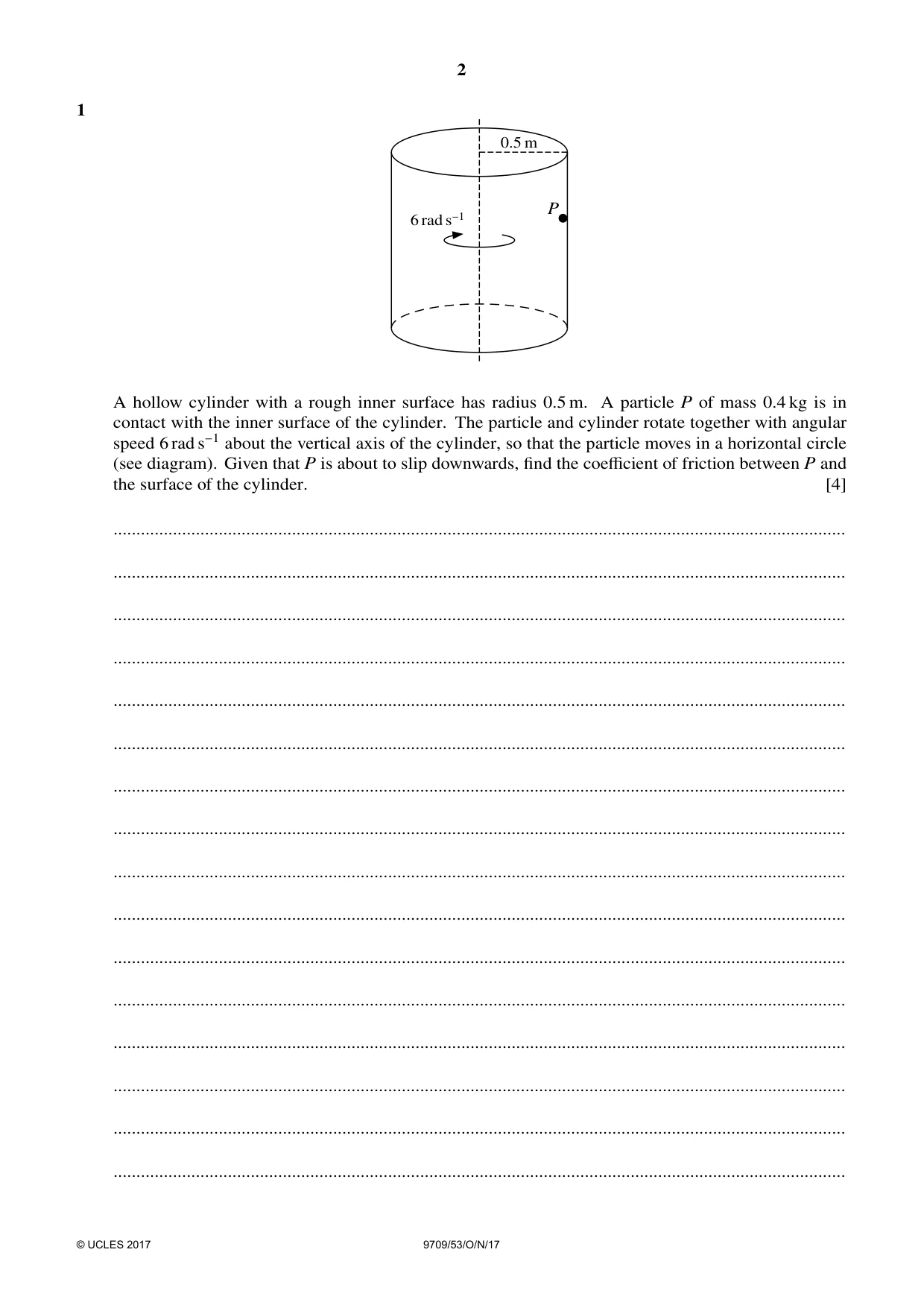 Cambridge A Level Mathematics 9709 2017 Oct/Nov Paper 5 · Variant 3 question paper, page 2 of 16