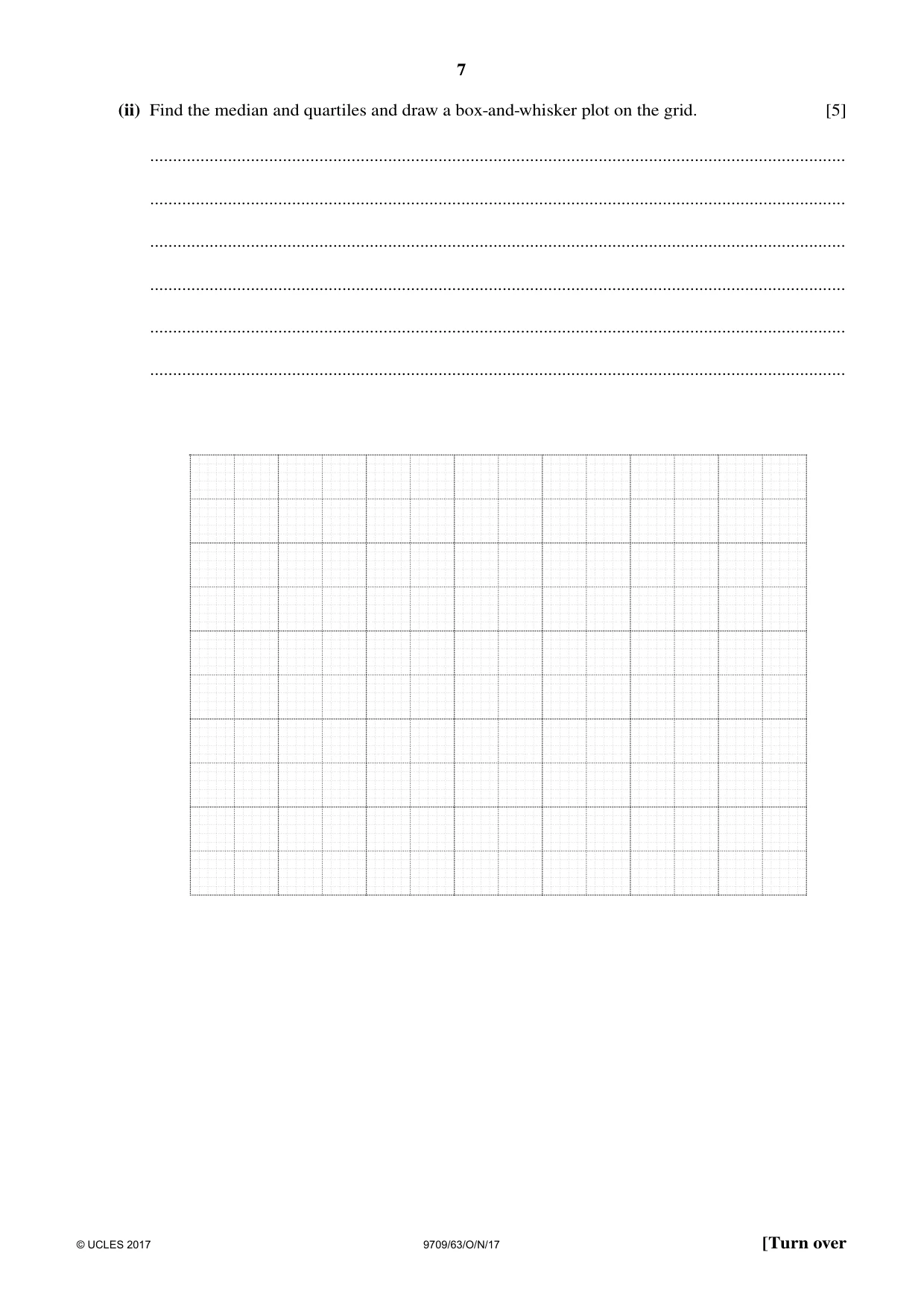 Cambridge A Level Mathematics 9709 2017 Oct/Nov Paper 6 · Variant 3 question paper, page 7 of 12