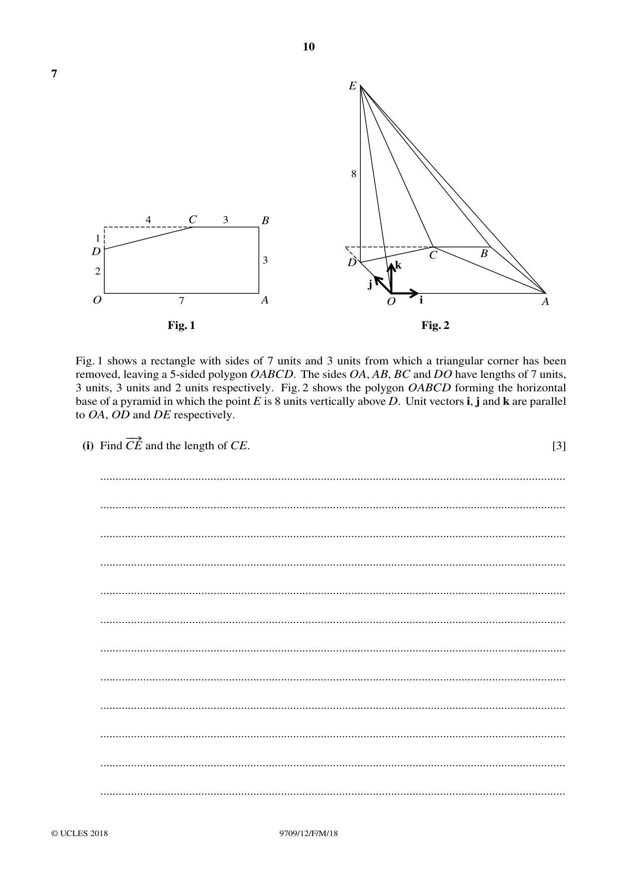 Cambridge A Level Mathematics 9709 2018 Feb/March Paper 1 · Variant 2 question paper, page 10 of 20