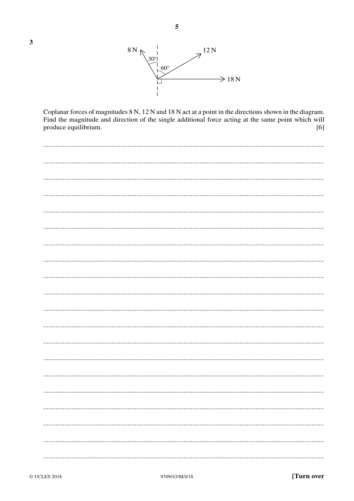 Cambridge A Level Mathematics 9709 2018 May/June Paper 4 · Variant 3 question paper, page 5 of 16