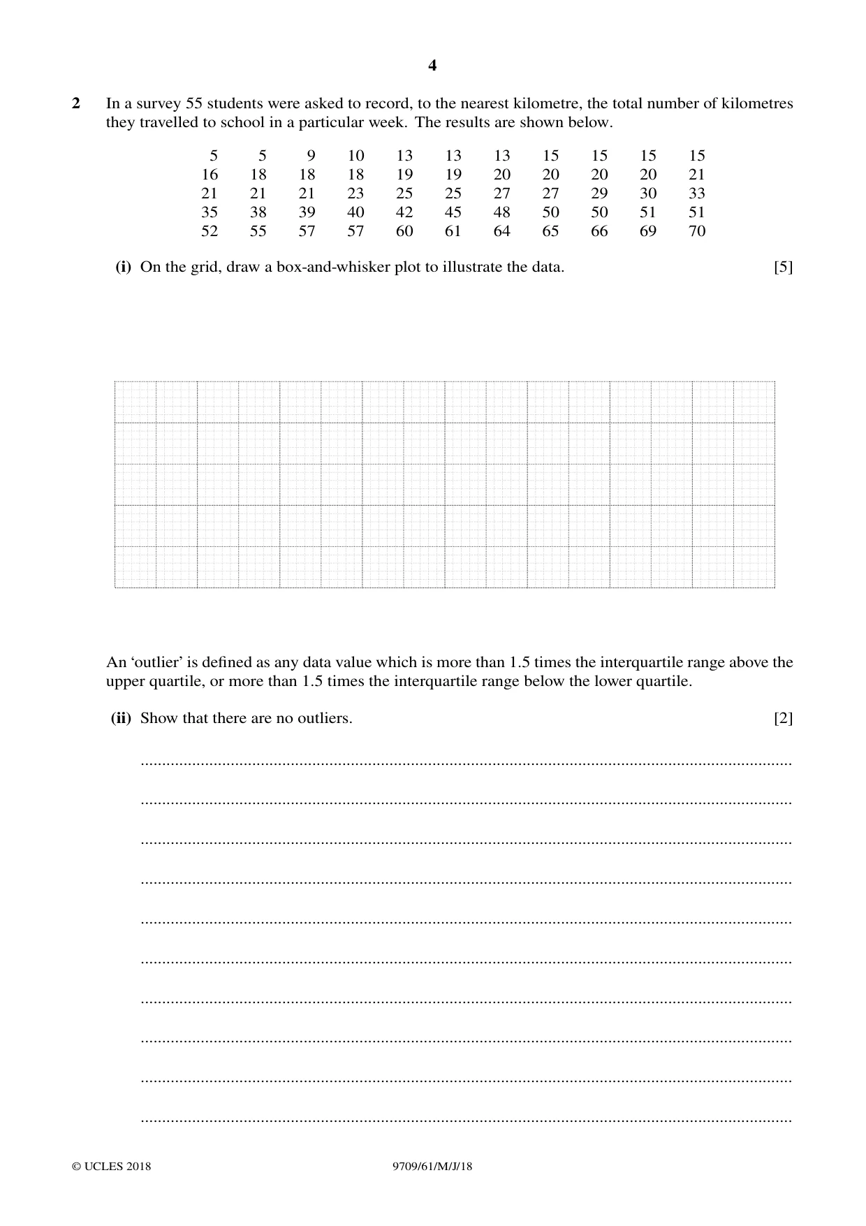 Cambridge A Level Mathematics 9709 2018 May/June Paper 6 · Variant 1 question paper, page 4 of 16