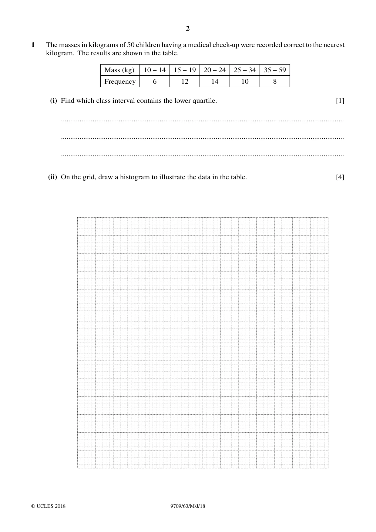 Cambridge A Level Mathematics 9709 2018 May/June Paper 6 · Variant 3 question paper, page 2 of 12