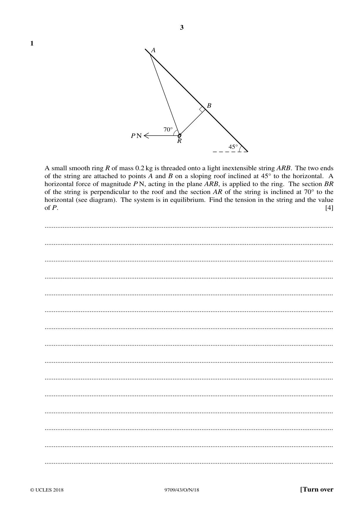 Cambridge A Level Mathematics 9709 2018 Oct/Nov Paper 4 · Variant 3 question paper, page 3 of 16