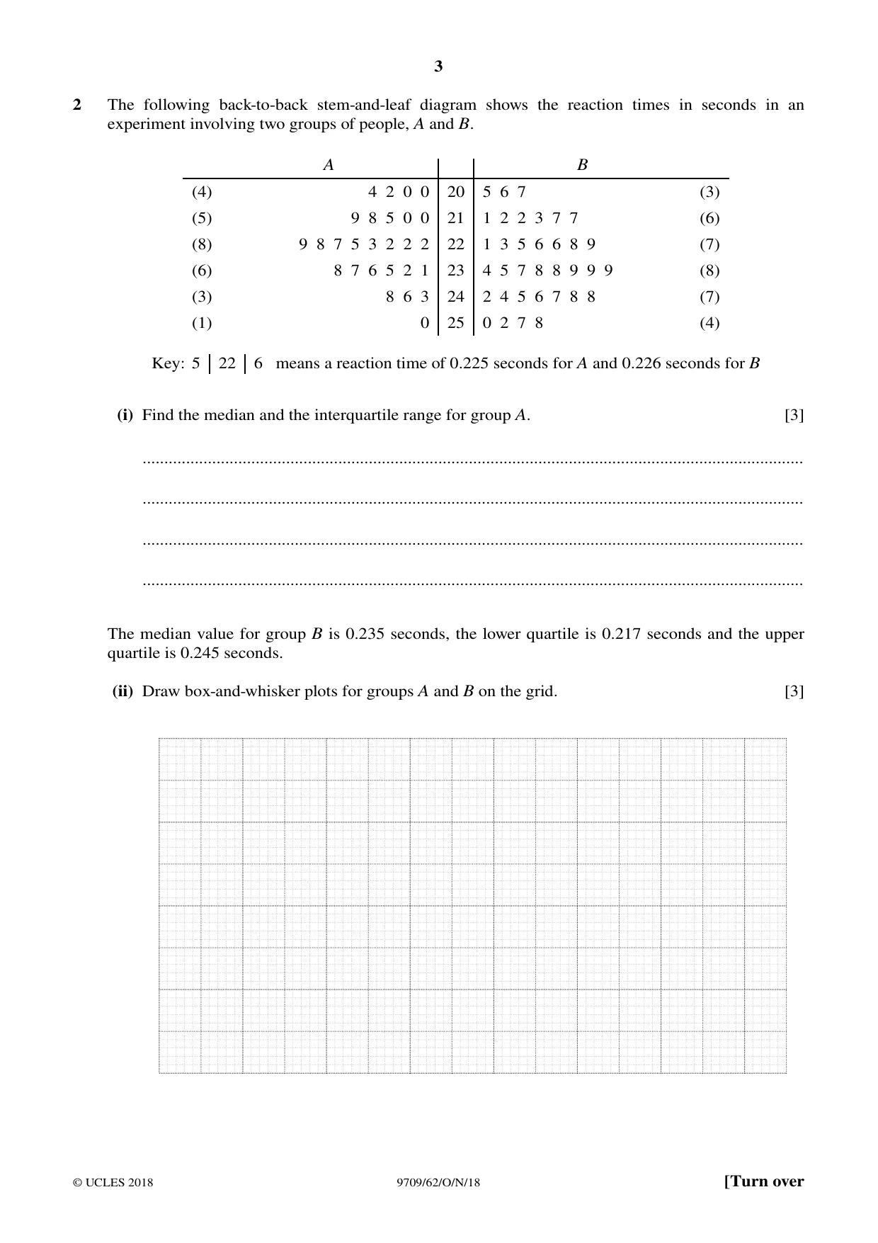 Cambridge A Level Mathematics 9709 2018 Oct/Nov Paper 6 · Variant 2 question paper, page 3 of 16