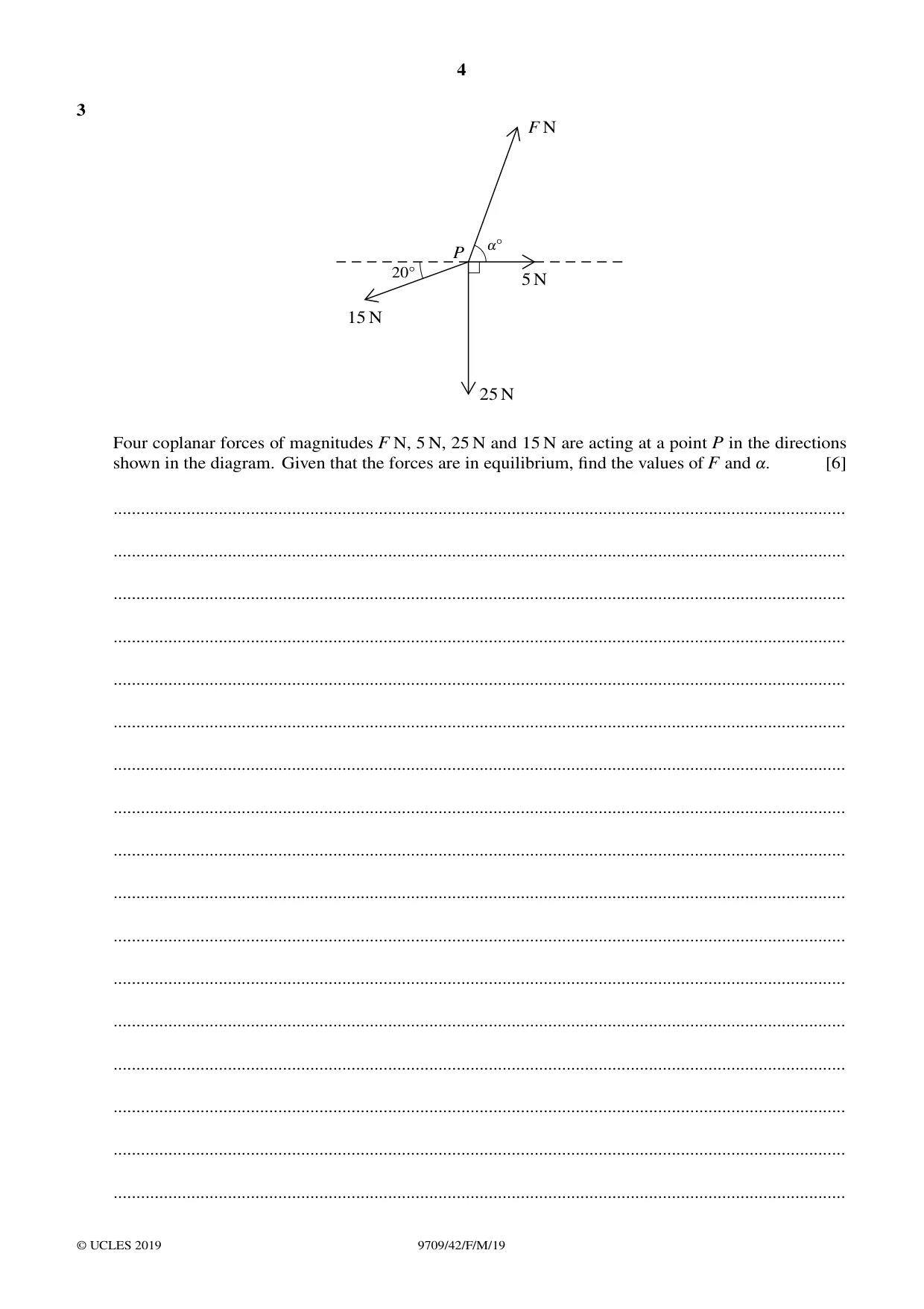 Cambridge A Level Mathematics 9709 2019 Feb/March Paper 4 · Variant 2 question paper, page 4 of 16