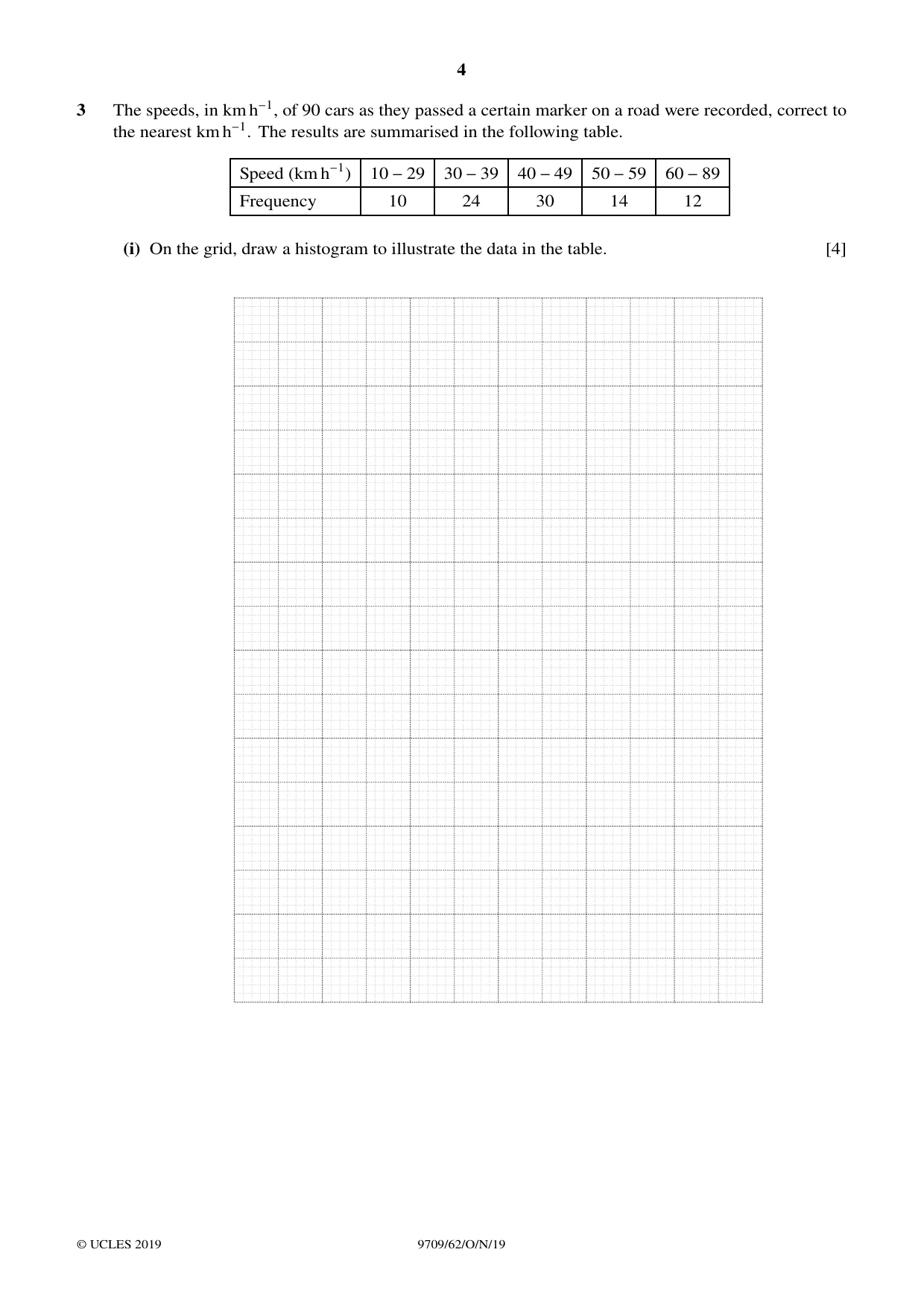 Cambridge A Level Mathematics 9709 2019 Oct/Nov Paper 6 · Variant 2 question paper, page 4 of 16