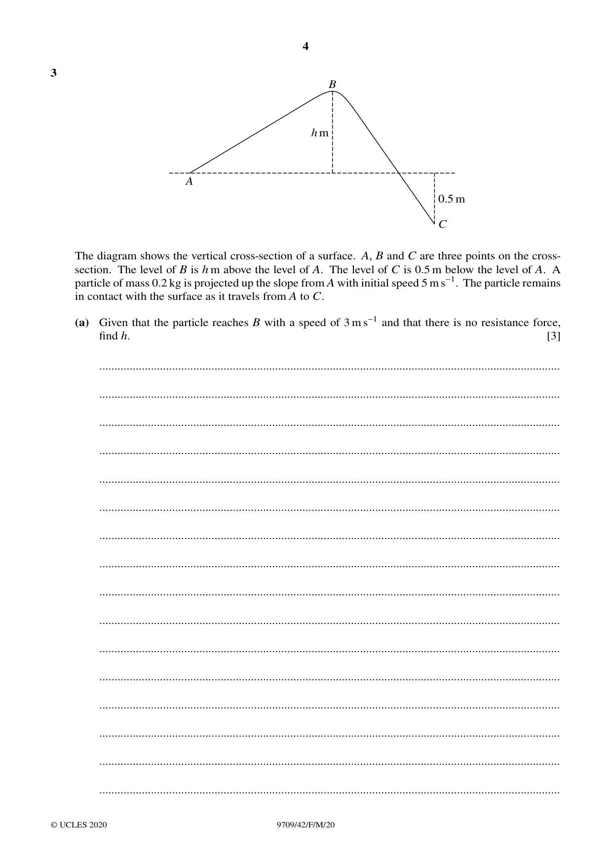 Cambridge A Level Mathematics 9709 2020 Feb/March Paper 4 · Variant 2 question paper, page 4 of 16