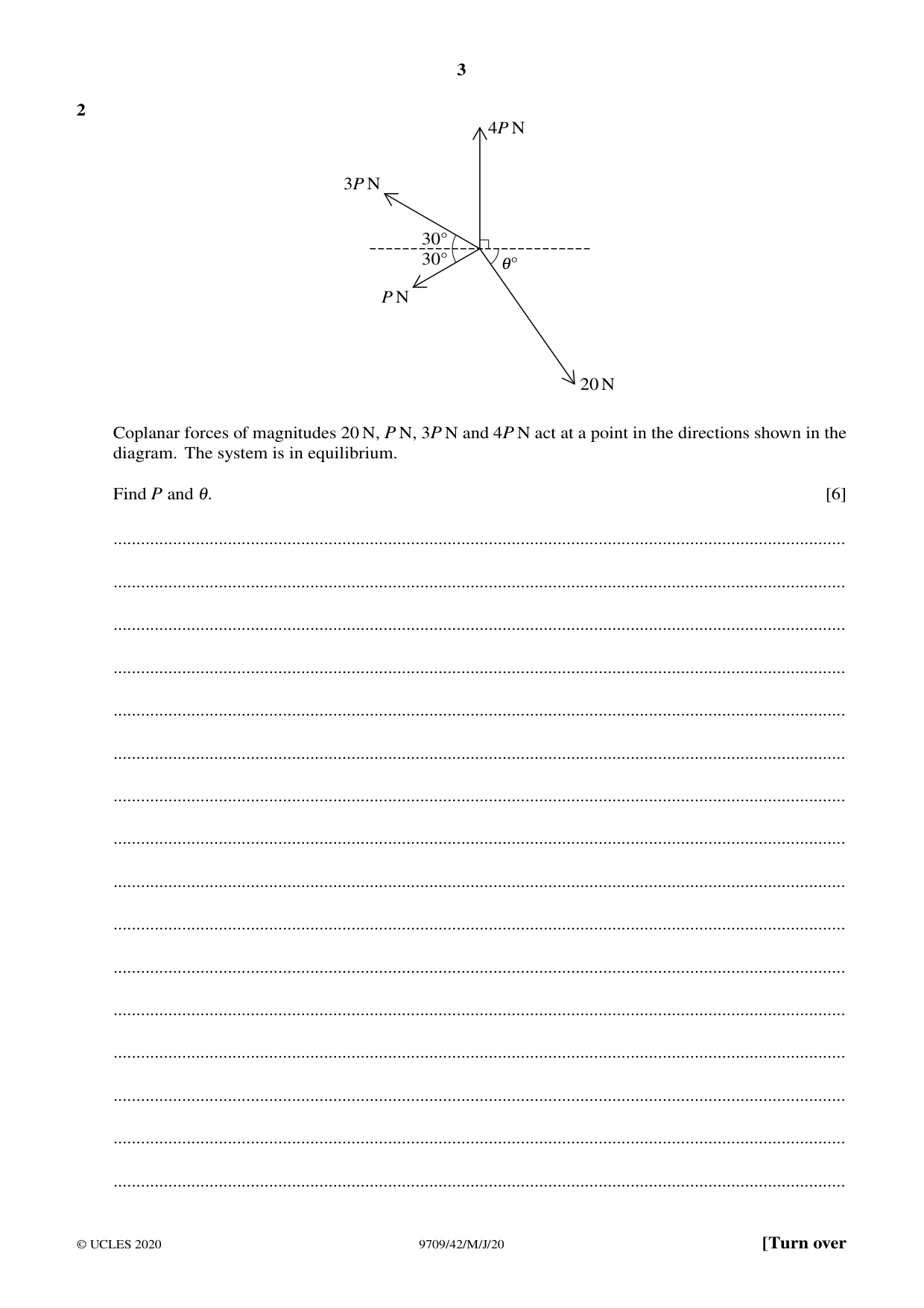 Cambridge A Level Mathematics 9709 2020 May/June Paper 4 · Variant 2 question paper, page 3 of 12