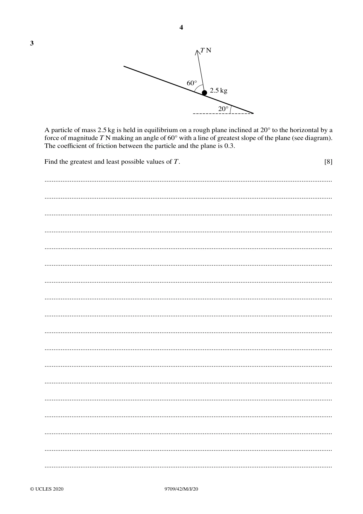 Cambridge A Level Mathematics 9709 2020 May/June Paper 4 · Variant 2 question paper, page 4 of 12