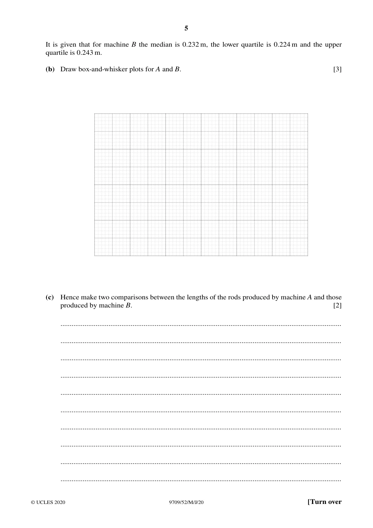Cambridge A Level Mathematics 9709 2020 May/June Paper 5 · Variant 2 question paper, page 5 of 16