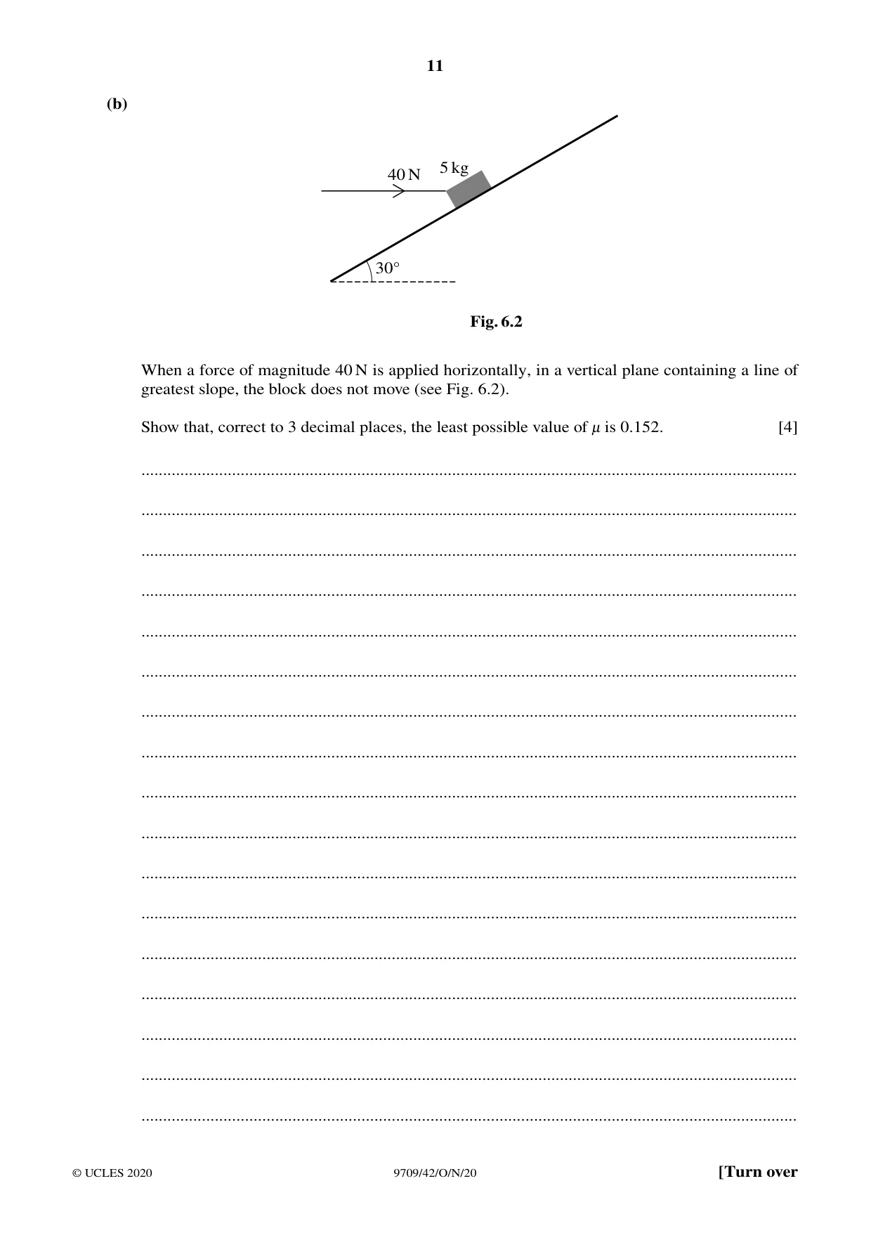 Cambridge A Level Mathematics 9709 2020 Oct/Nov Paper 4 · Variant 2 question paper, page 11 of 16