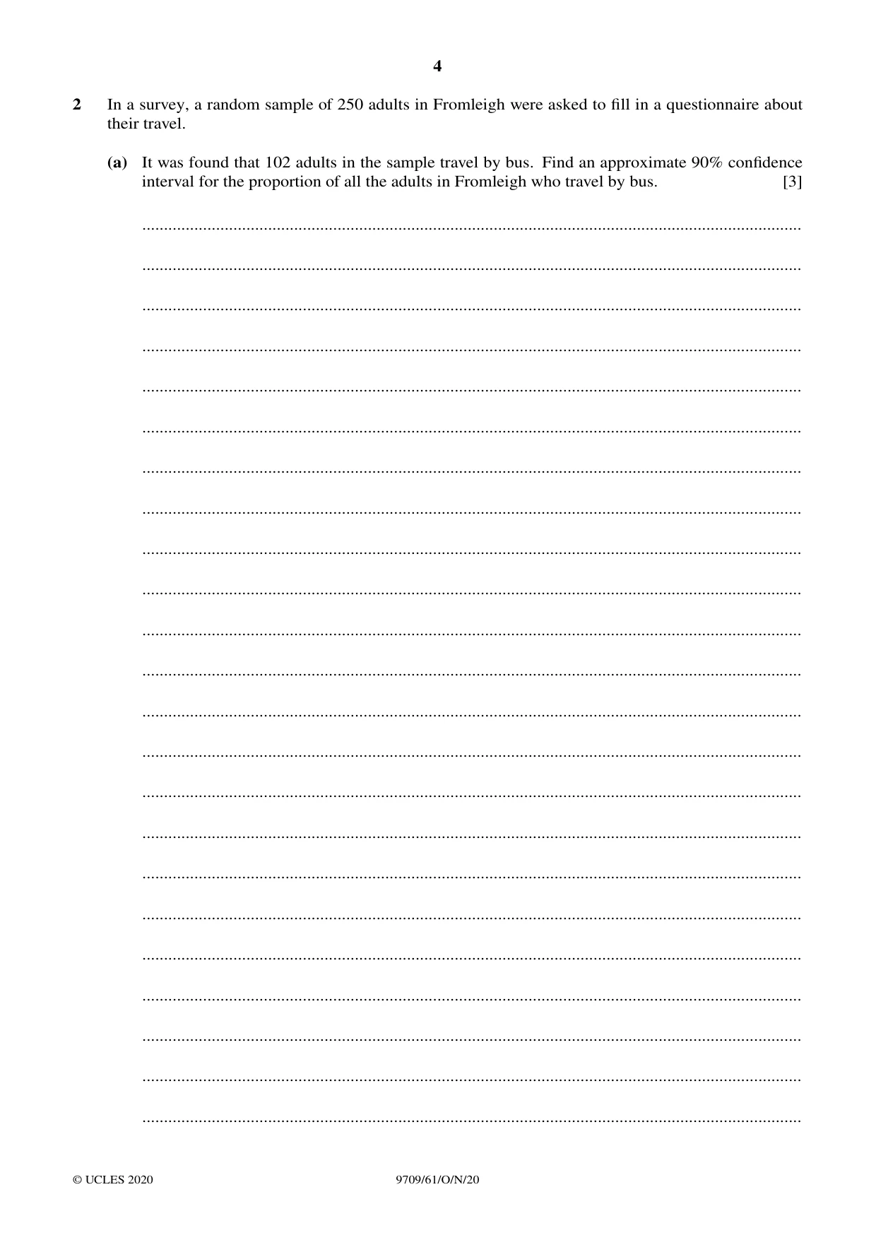 Cambridge A Level Mathematics 9709 2020 Oct/Nov Paper 6 · Variant 1 question paper, page 4 of 12