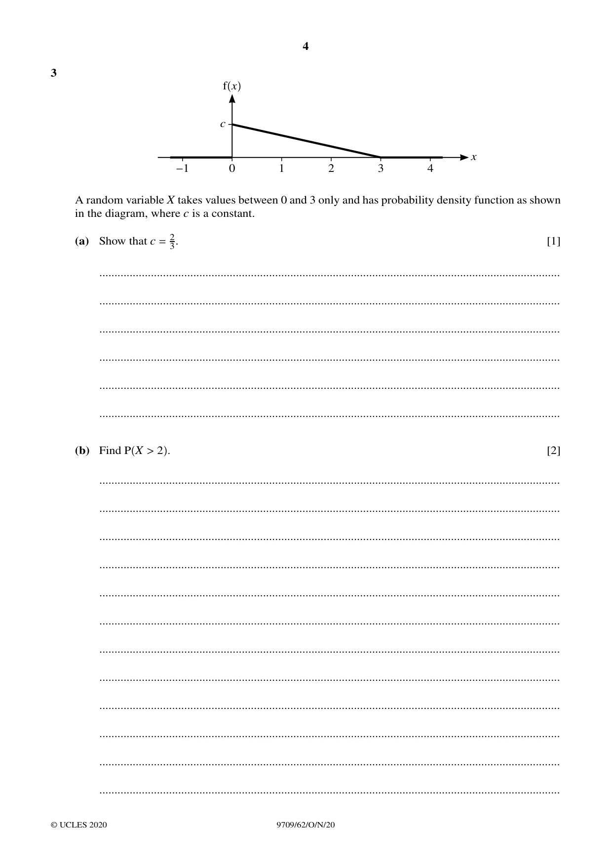 Cambridge A Level Mathematics 9709 2020 Oct/Nov Paper 6 · Variant 2 question paper, page 4 of 16