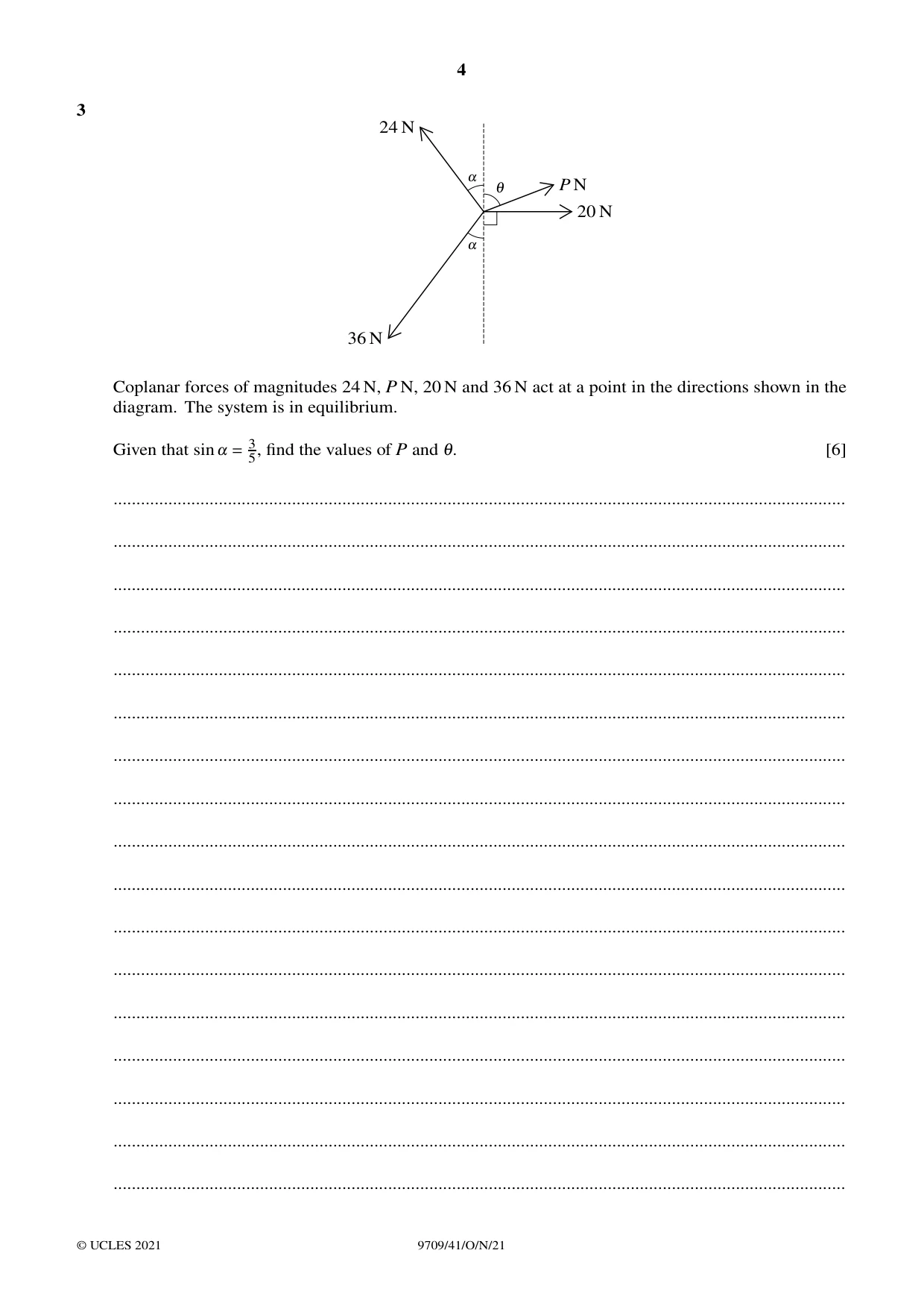Cambridge A Level Mathematics 9709 2021 Oct/Nov Paper 4 · Variant 1 question paper, page 4 of 12