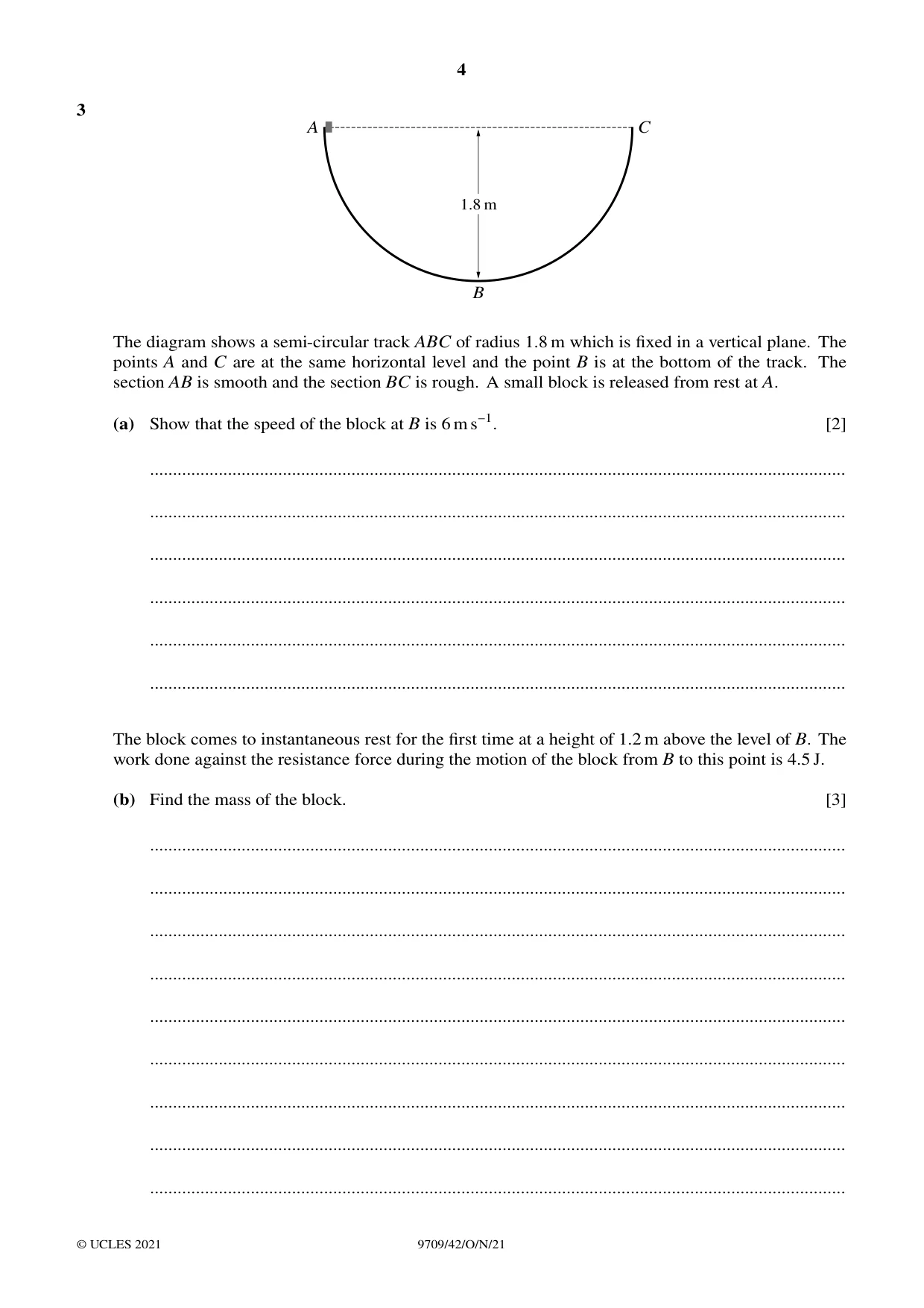 Cambridge A Level Mathematics 9709 2021 Oct/Nov Paper 4 · Variant 2 question paper, page 4 of 12