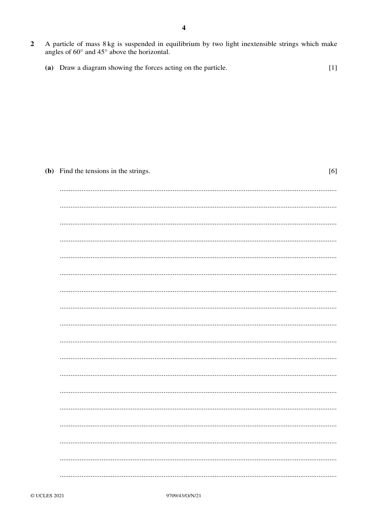 Cambridge A Level Mathematics 9709 2021 Oct/Nov Paper 4 · Variant 3 question paper, page 4 of 12