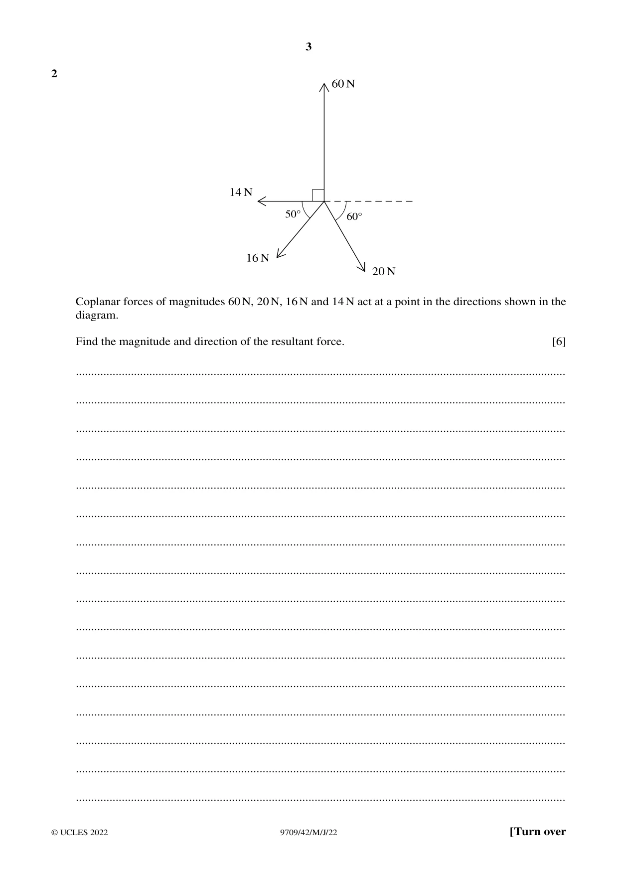 Cambridge A Level Mathematics 9709 2022 May/June Paper 4 · Variant 2 question paper, page 3 of 16