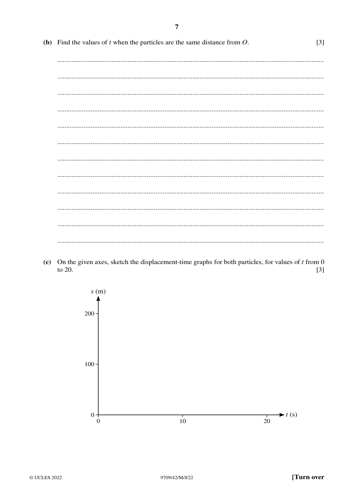 Cambridge A Level Mathematics 9709 2022 May/June Paper 4 · Variant 2 question paper, page 7 of 16