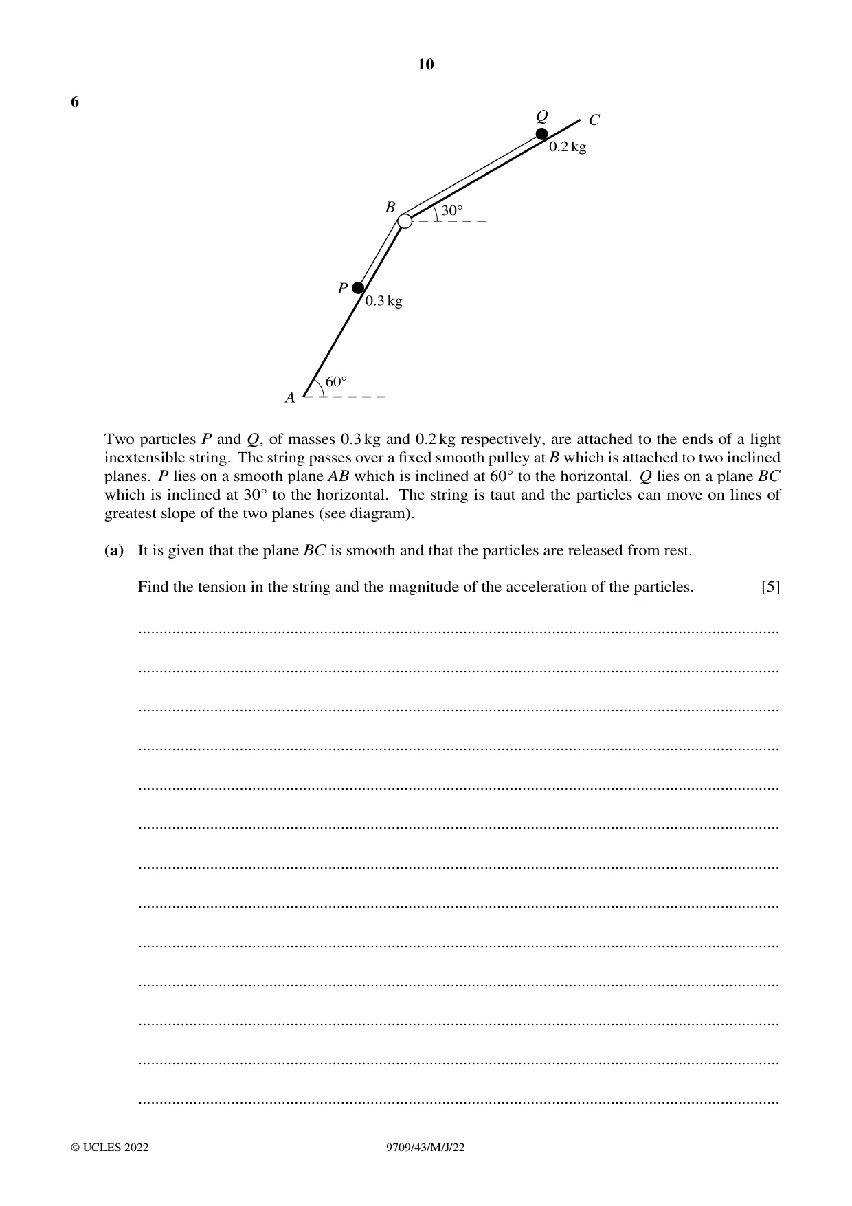 Cambridge A Level Mathematics 9709 2022 May/June Paper 4 · Variant 3 question paper, page 10 of 16