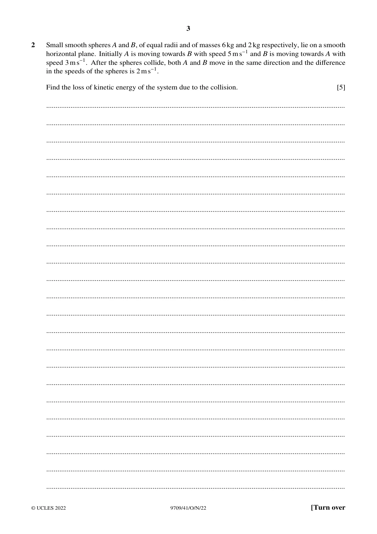 Cambridge A Level Mathematics 9709 2022 Oct/Nov Paper 4 · Variant 1 question paper, page 3 of 12