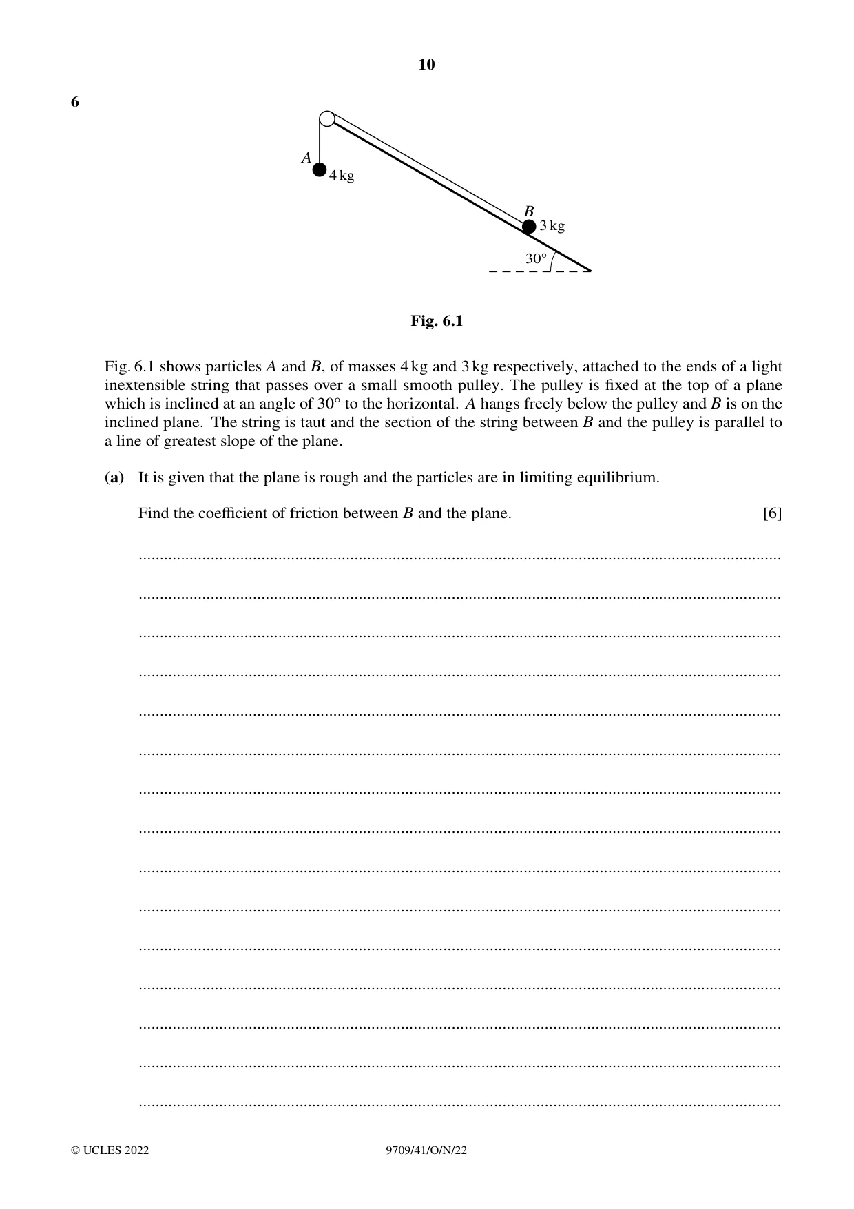 Cambridge A Level Mathematics 9709 2022 Oct/Nov Paper 4 · Variant 1 question paper, page 10 of 12