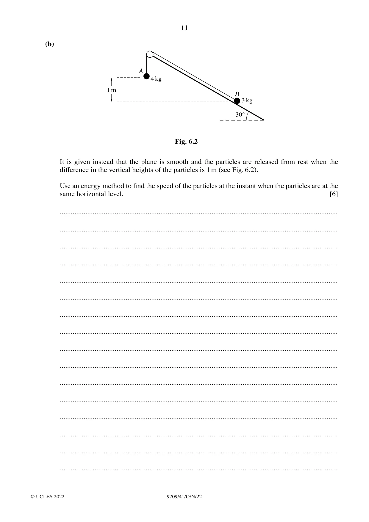 Cambridge A Level Mathematics 9709 2022 Oct/Nov Paper 4 · Variant 1 question paper, page 11 of 12