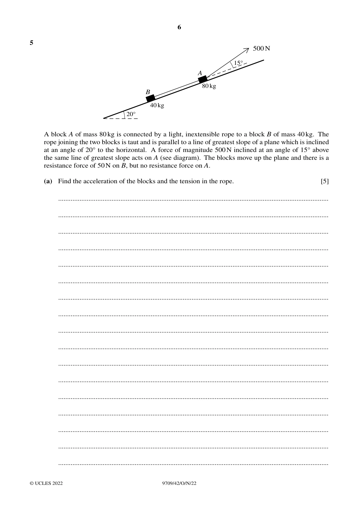 Cambridge A Level Mathematics 9709 2022 Oct/Nov Paper 4 · Variant 2 question paper, page 6 of 12