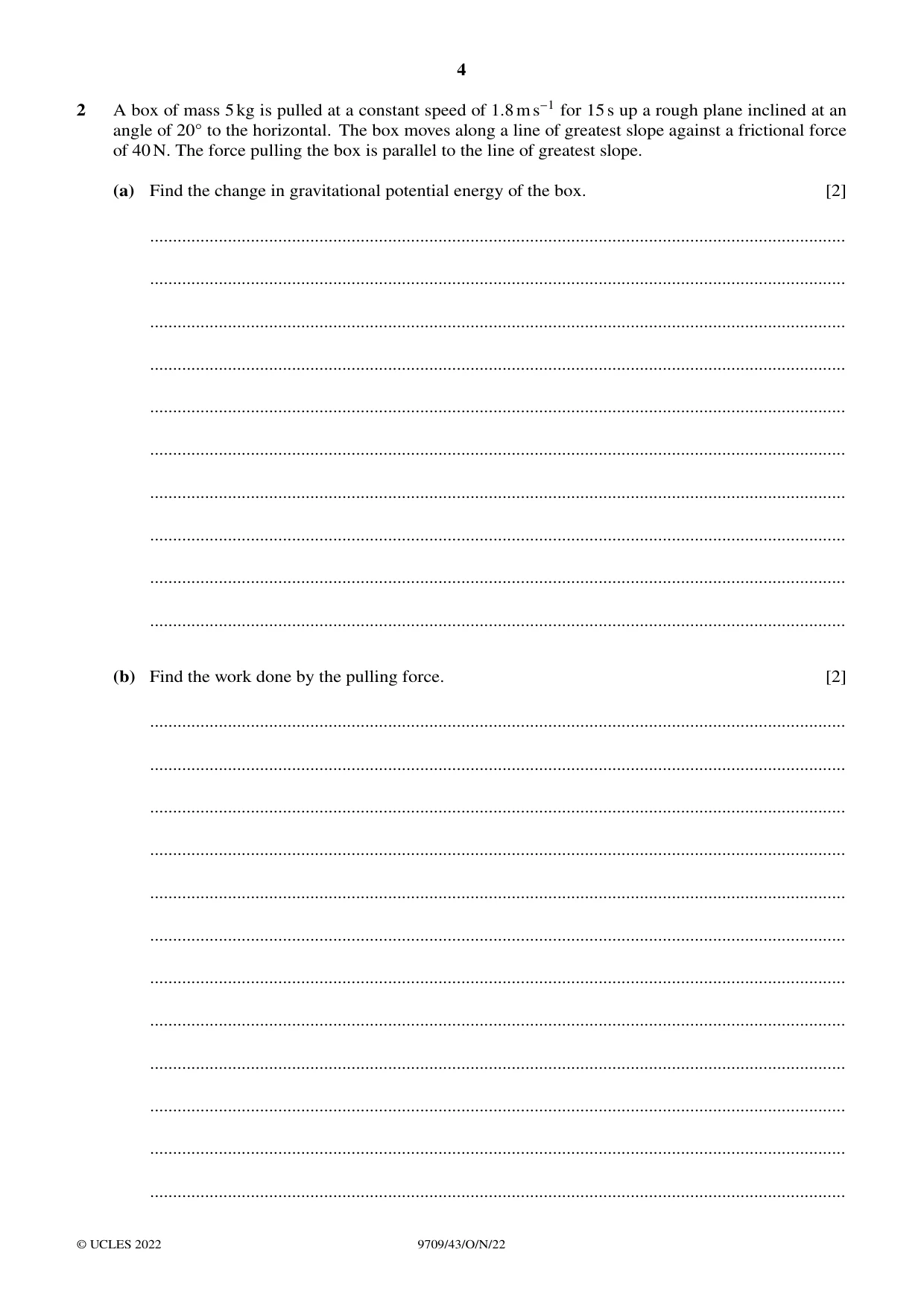 Cambridge A Level Mathematics 9709 2022 Oct/Nov Paper 4 · Variant 3 question paper, page 4 of 16