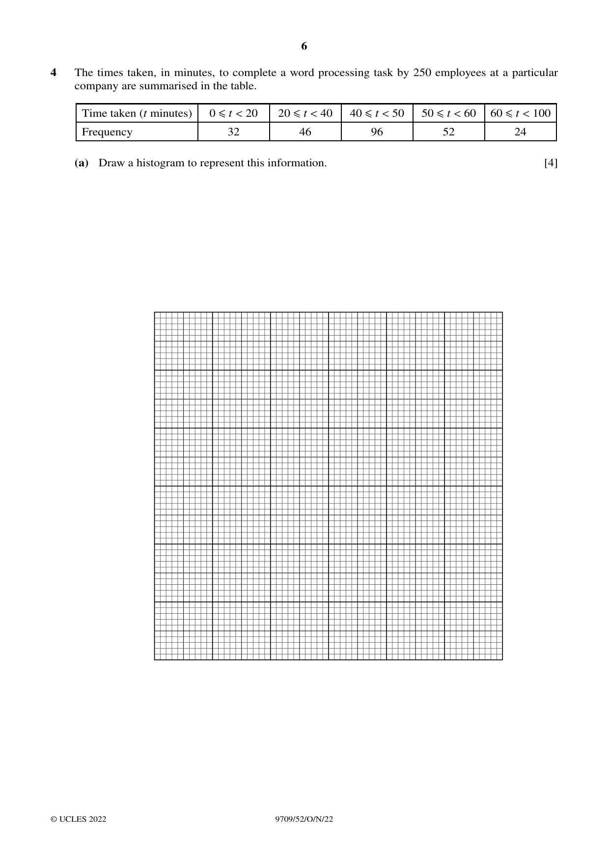 Cambridge A Level Mathematics 9709 2022 Oct/Nov Paper 5 · Variant 2 question paper, page 6 of 16