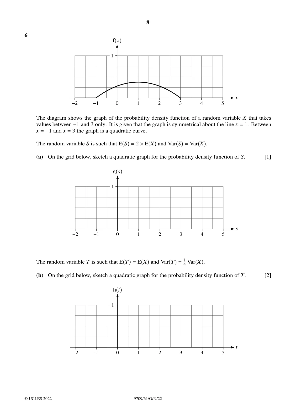 Cambridge A Level Mathematics 9709 2022 Oct/Nov Paper 6 · Variant 1 question paper, page 8 of 12